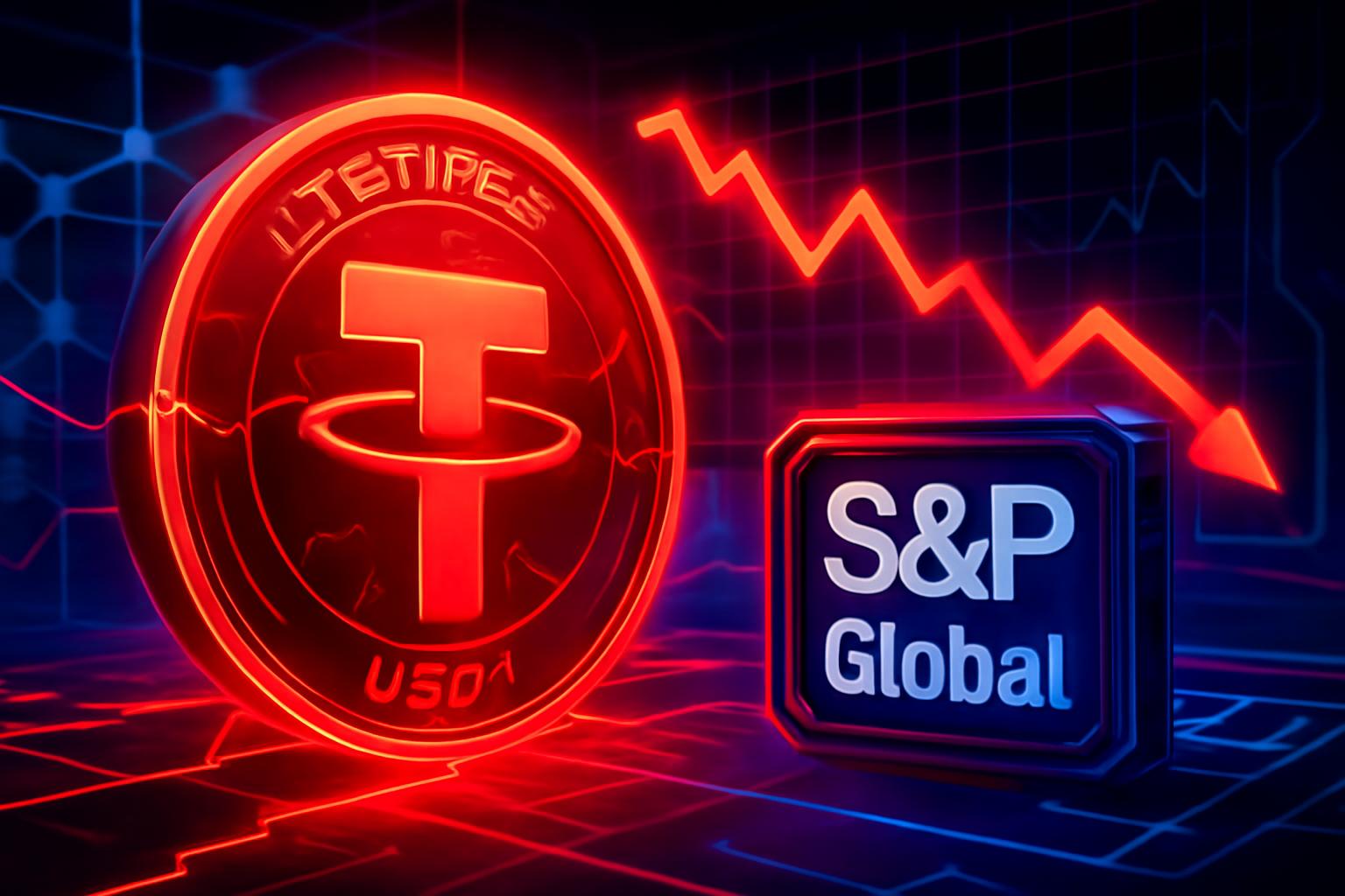 标准普尔下调 Tether 评级 引发对 USDT 在中国稳定性的担忧