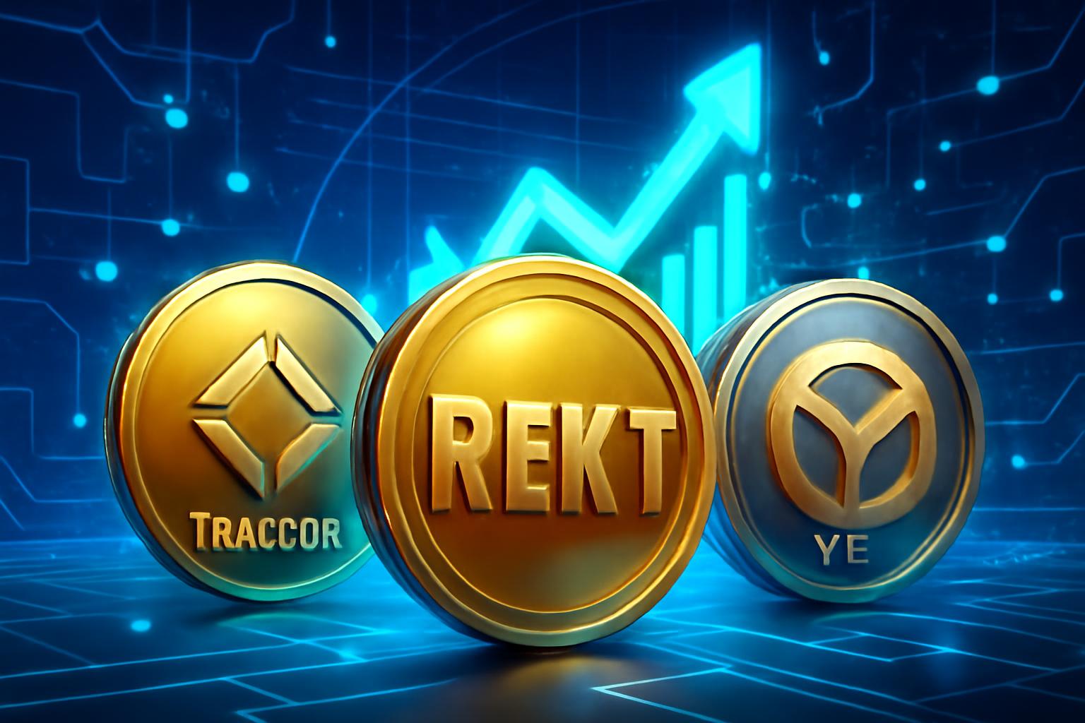 三种代币实现两位数涨幅：REKT、TRADOOR、Yei Finance