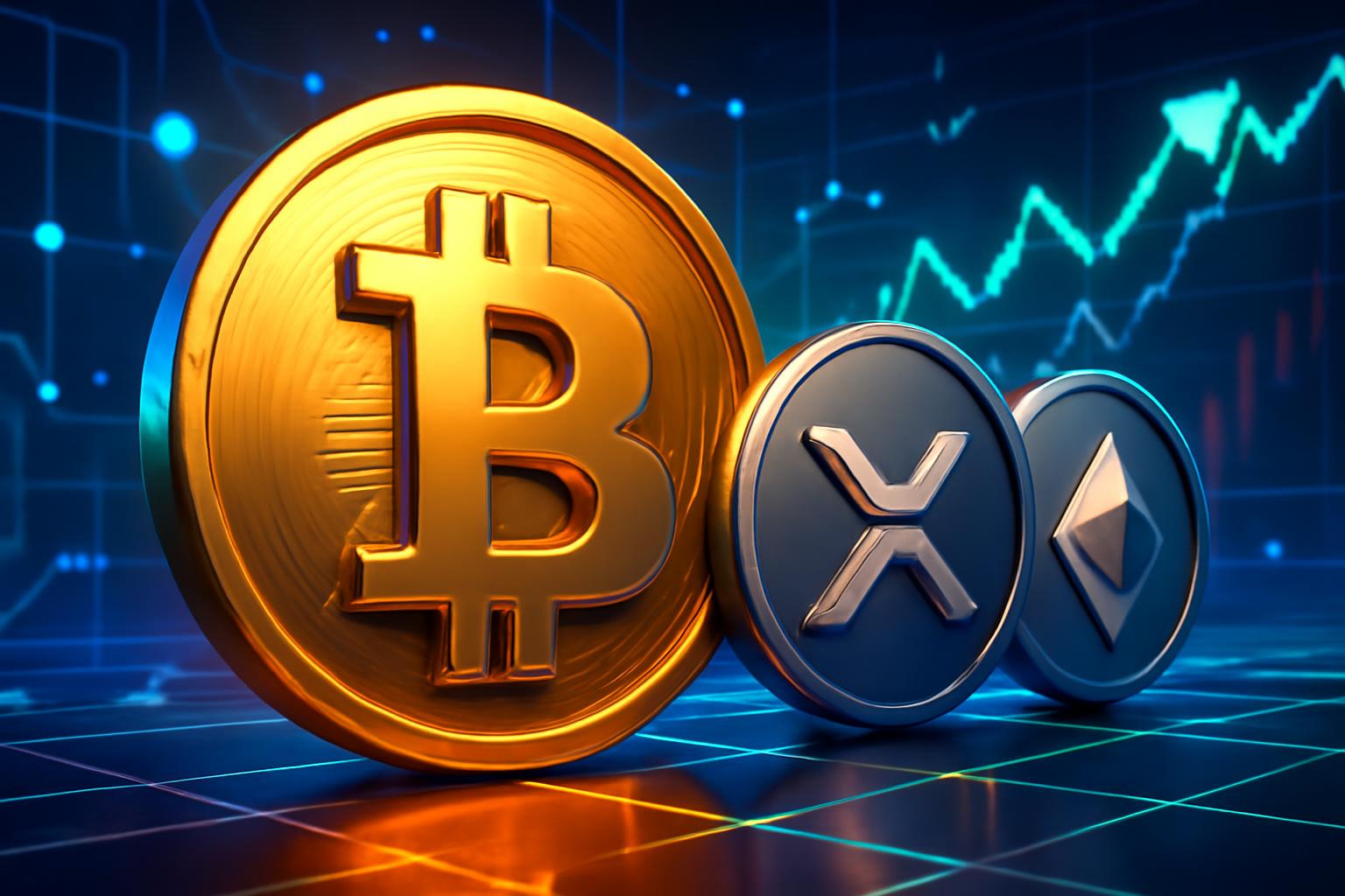 比特币结束一个动荡的月，加密货币走高