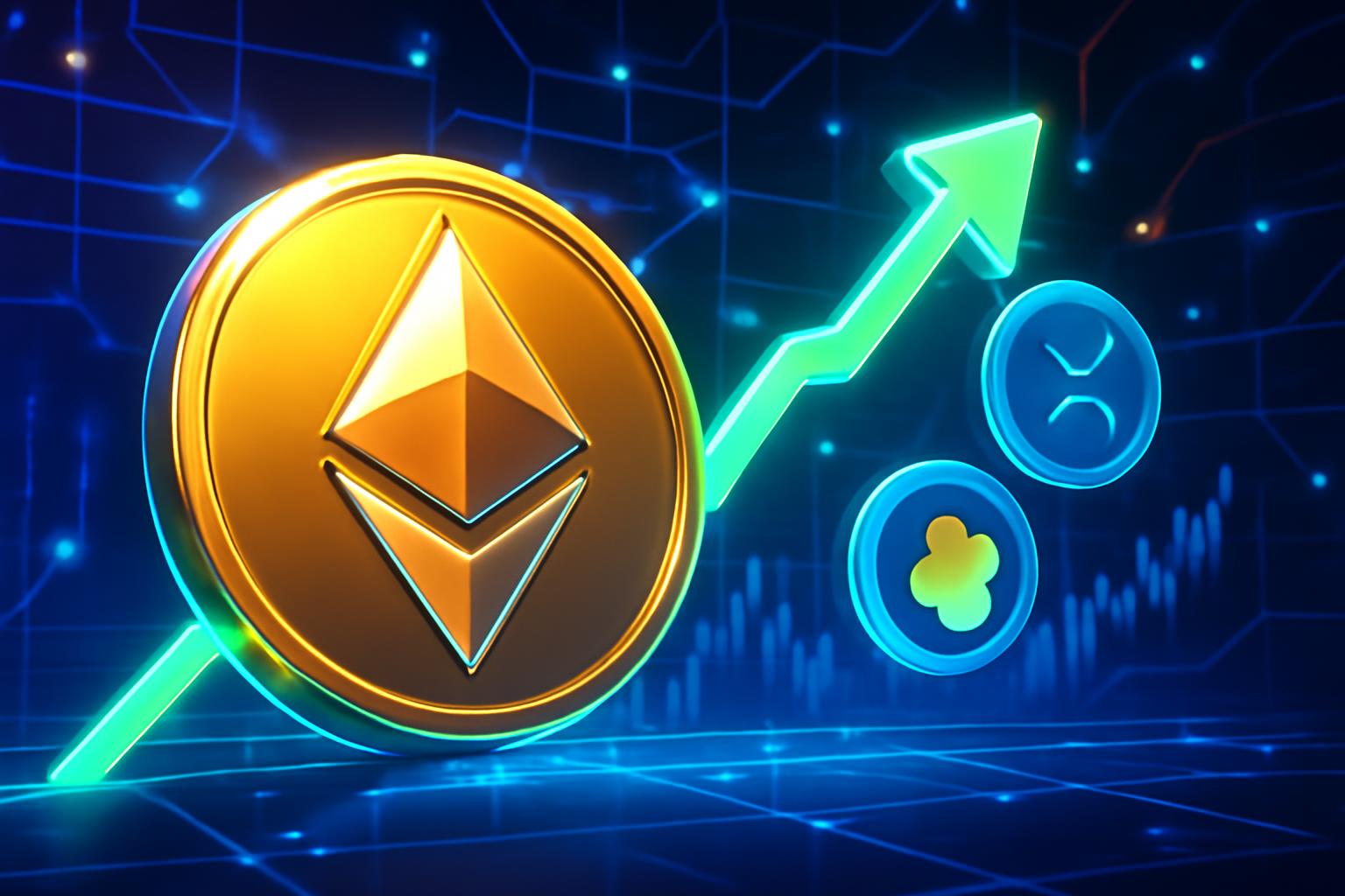 以太坊势头增强，朝向3,500美元上涨，XRP和DOGE瞄向上涨