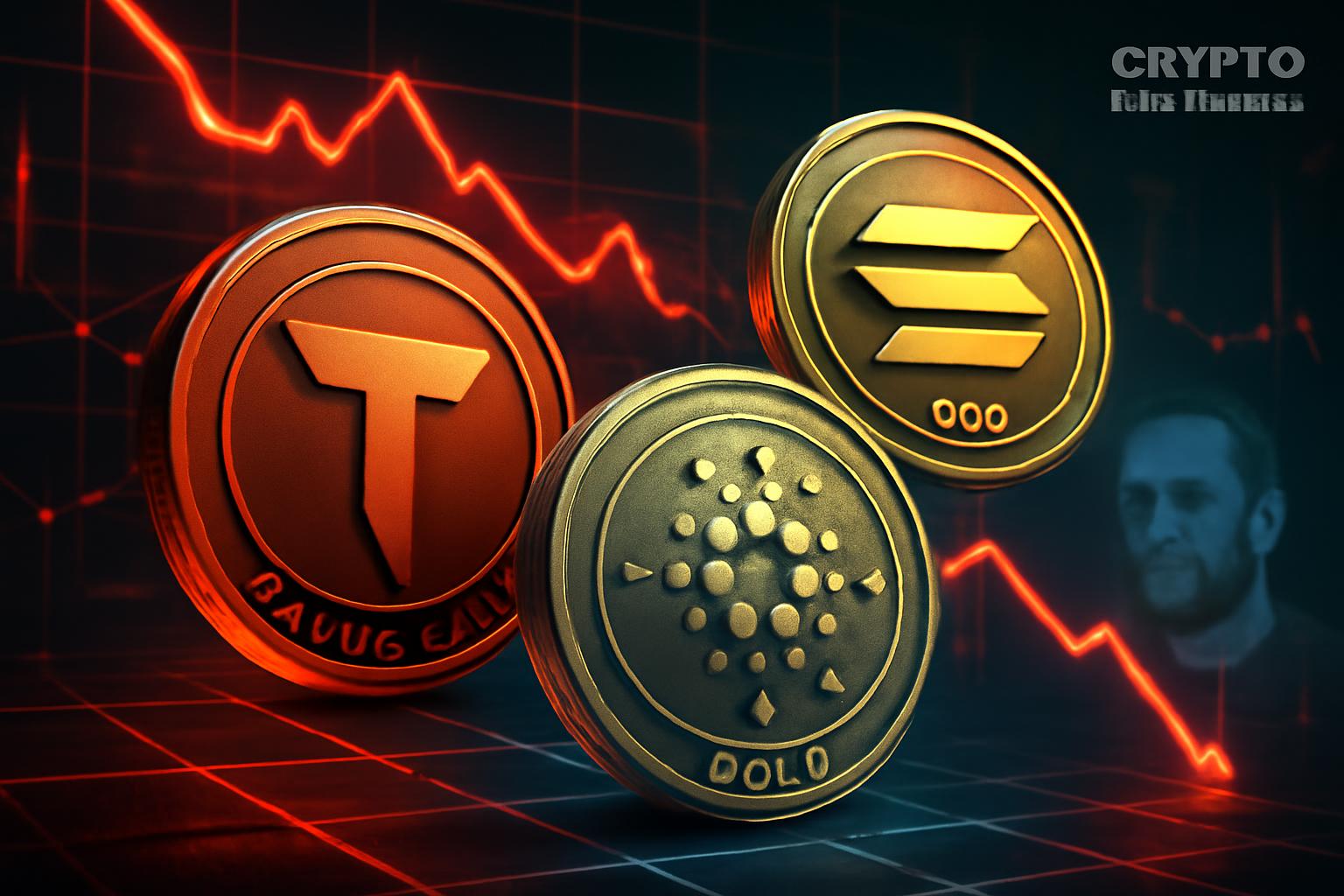 Toncoin、Cardano、Solana 在加密货币市场停滞之际下跌