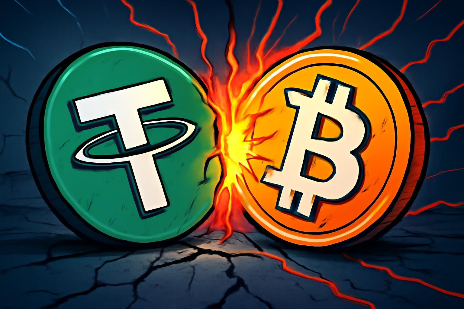 S&P 下调 Tether USDT 的评级，BTC 储备份额上升