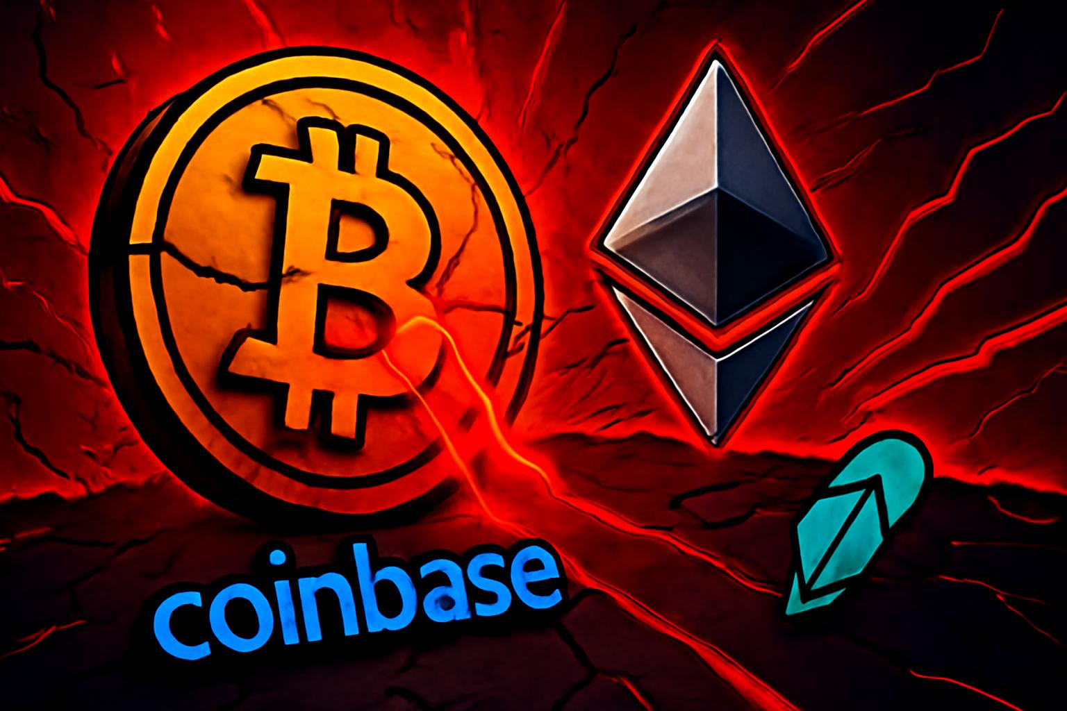 加密股票下跌，比特币与以太坊抛售