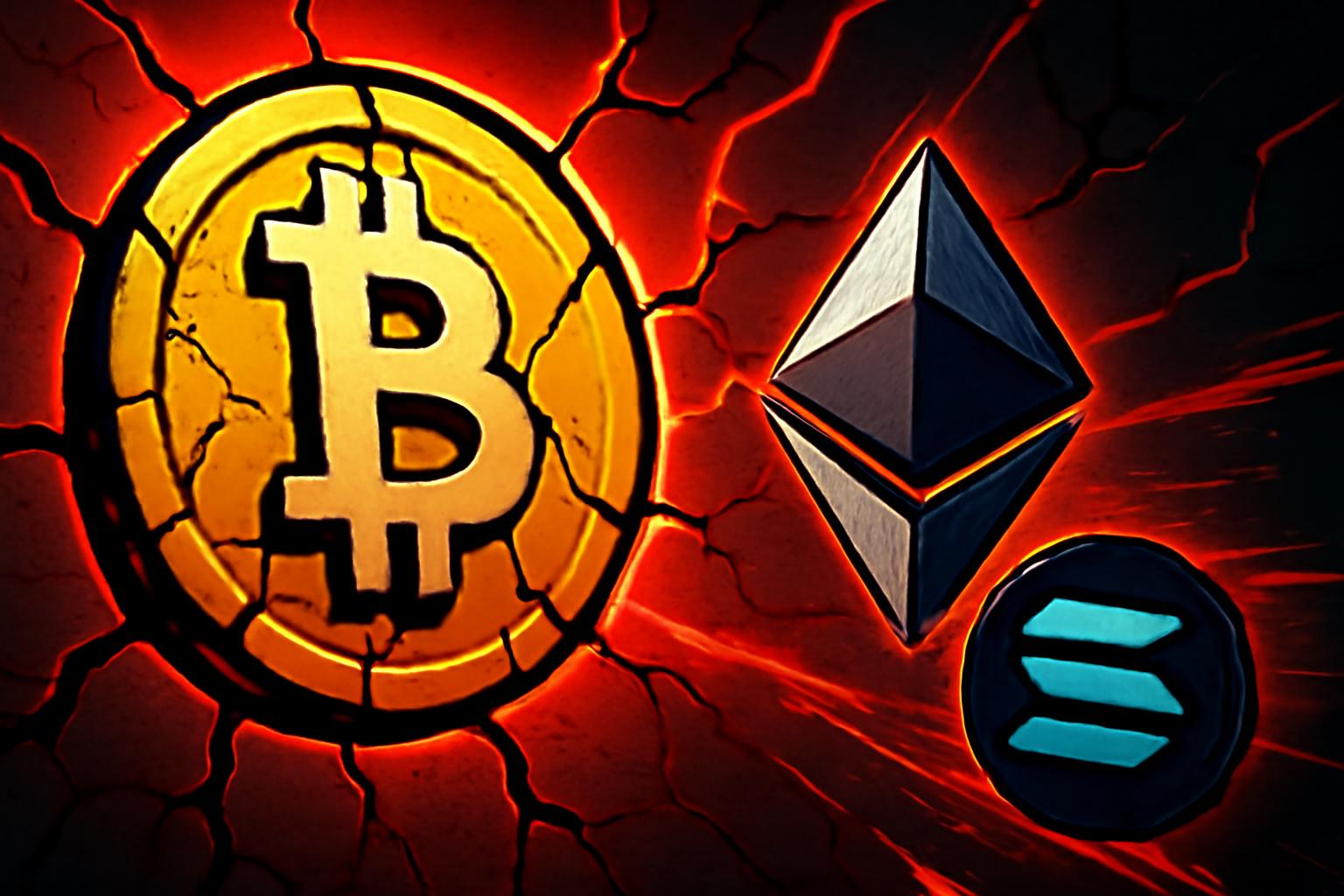 杠杆清算激增时，比特币及主要加密货币暴跌