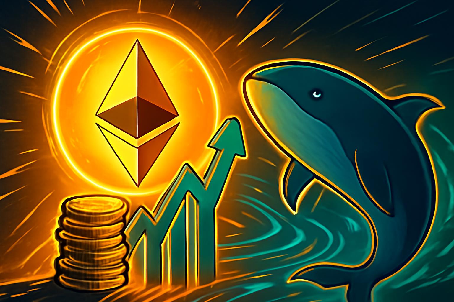 以太坊在现货 ETF 流入达到 $250M 时上涨 2%；鲸鱼在接近 $3,100 处累积