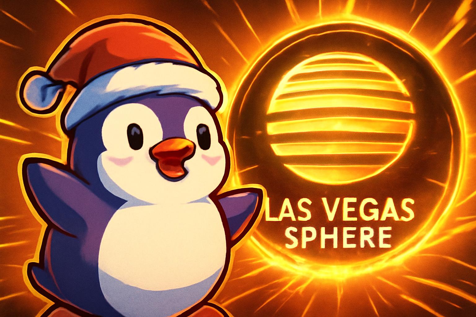 Pudgy Penguins 接管拉斯维加斯 Sphere 的圣诞活动