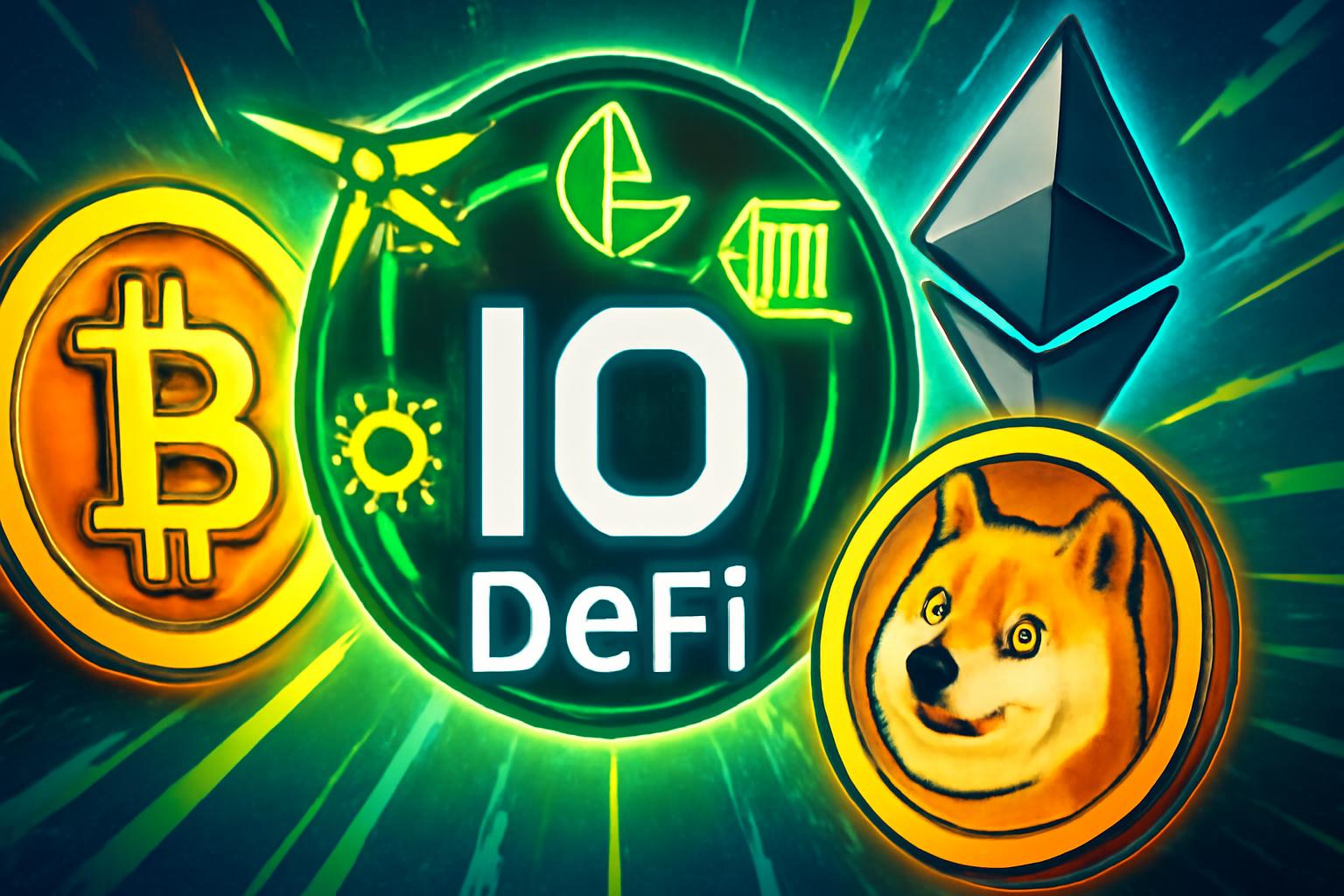 IO DeFi 推出可再生能源驱动的加密平台以提升效率