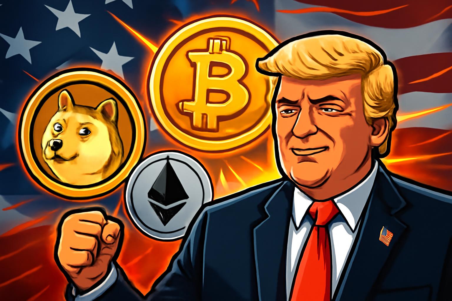 名人再次在特朗普的第二任期拥抱加密货币