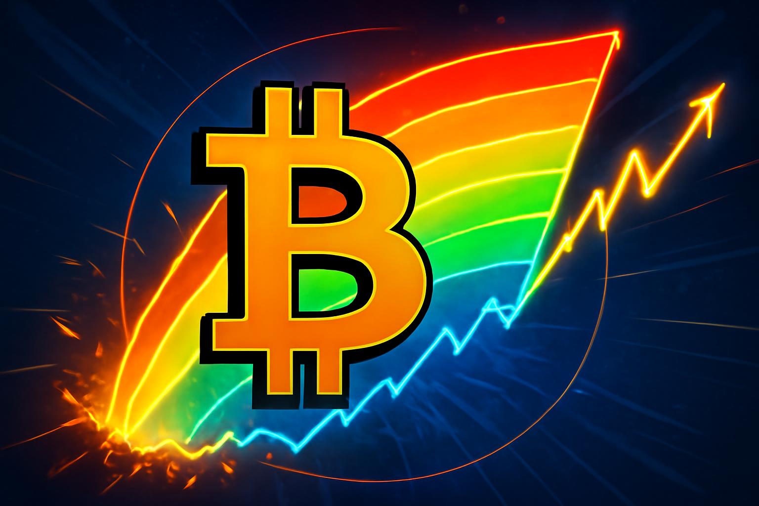 比特币彩虹图在2026年前发出广泛的 BTC 价格区间信号