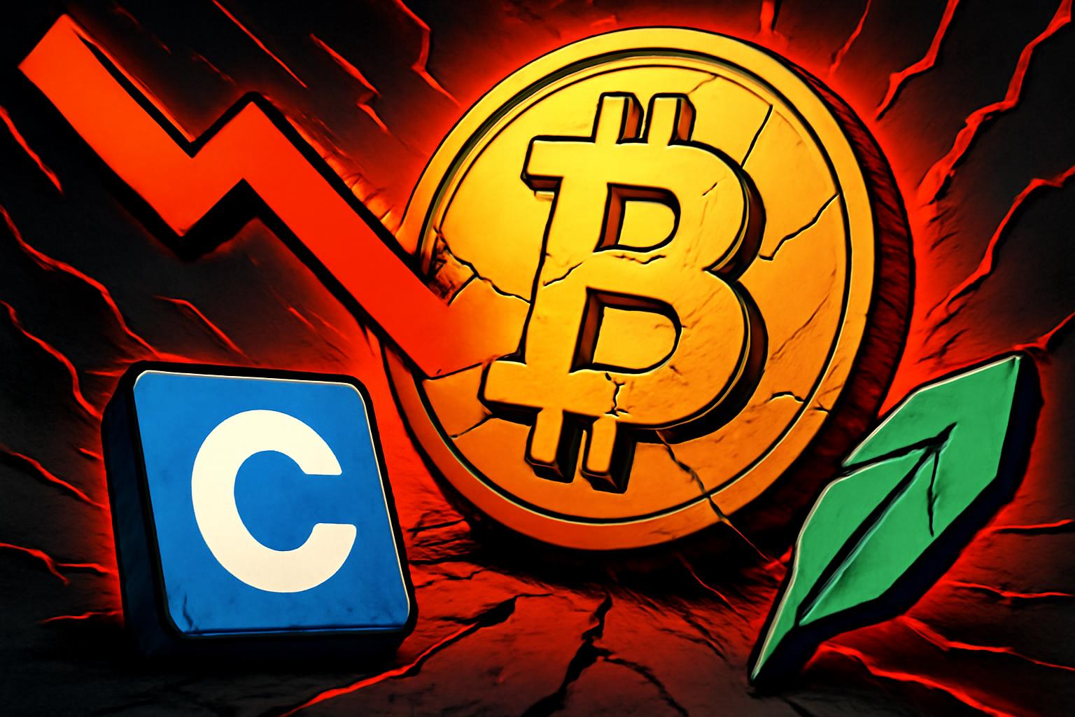 随着比特币下跌，加密市场低迷波及 Coinbase、Robinhood 与矿业股