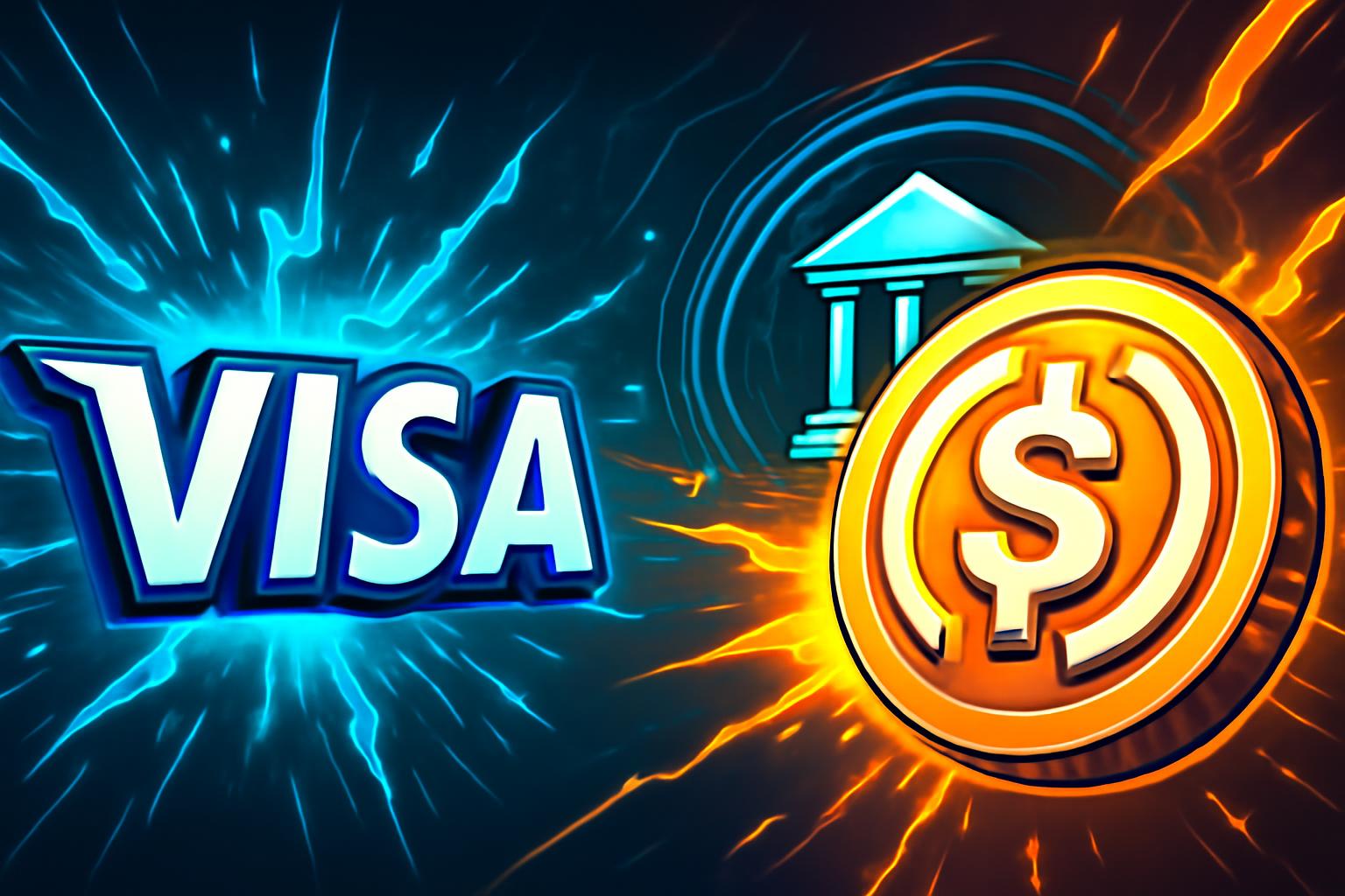 Visa 将使用 Circle 的 USDC 为美国银行提供稳定币支付，Unfolded 报道