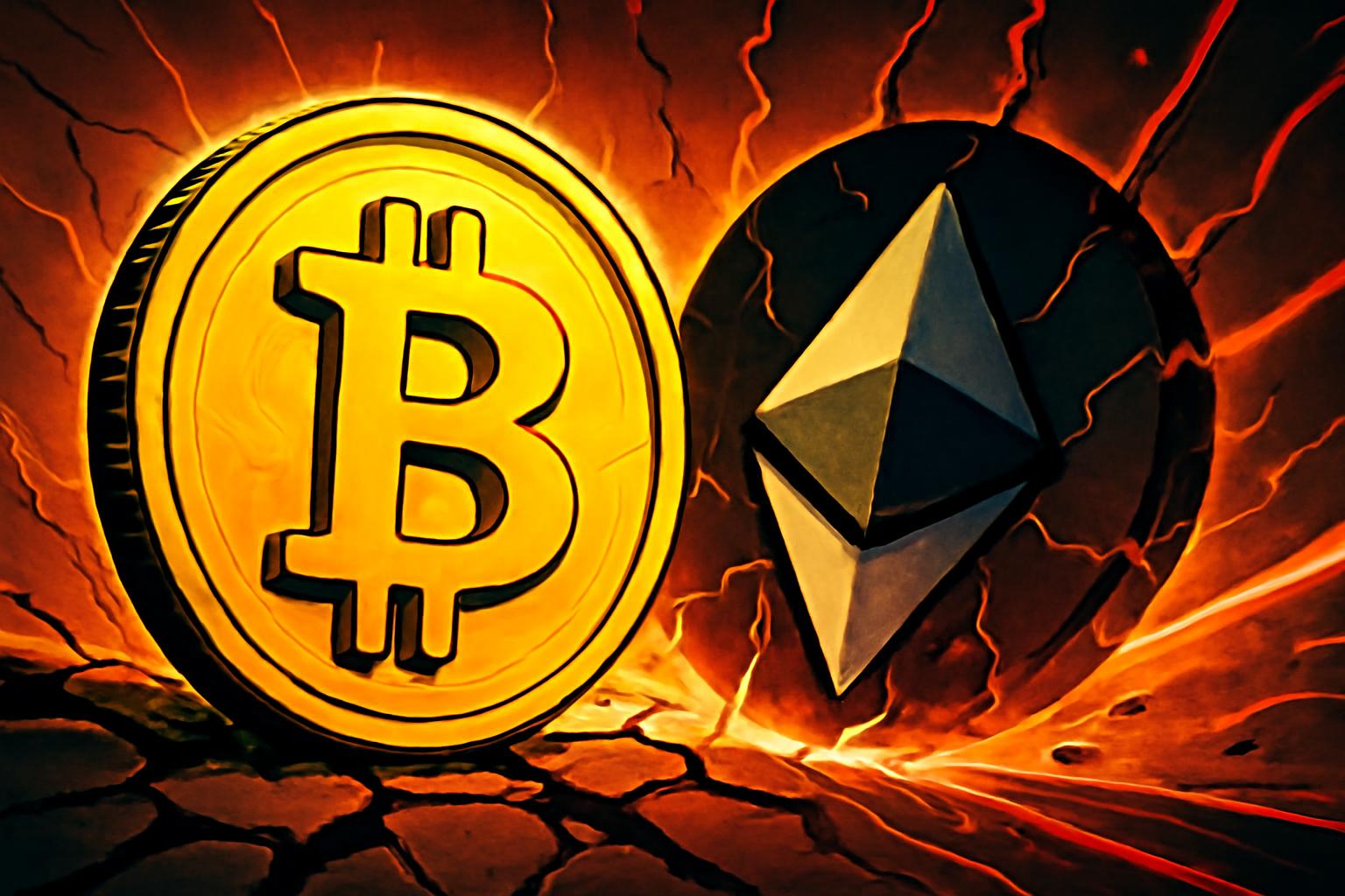 比特币在加密市场下行中保持坚挺，领先主要山寨币板块