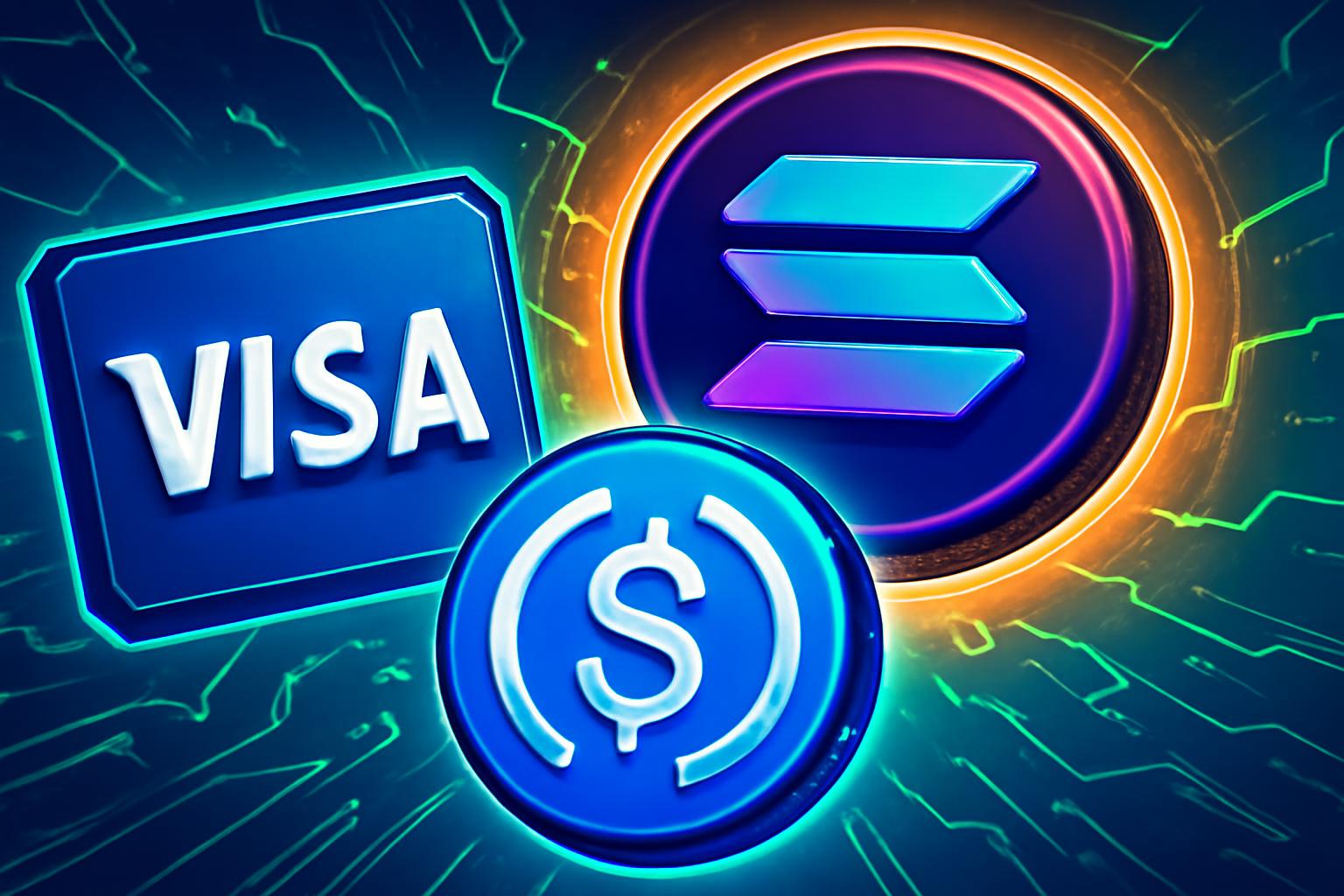 维萨让 USDC 在 Solana 区块链上为银行实现结算