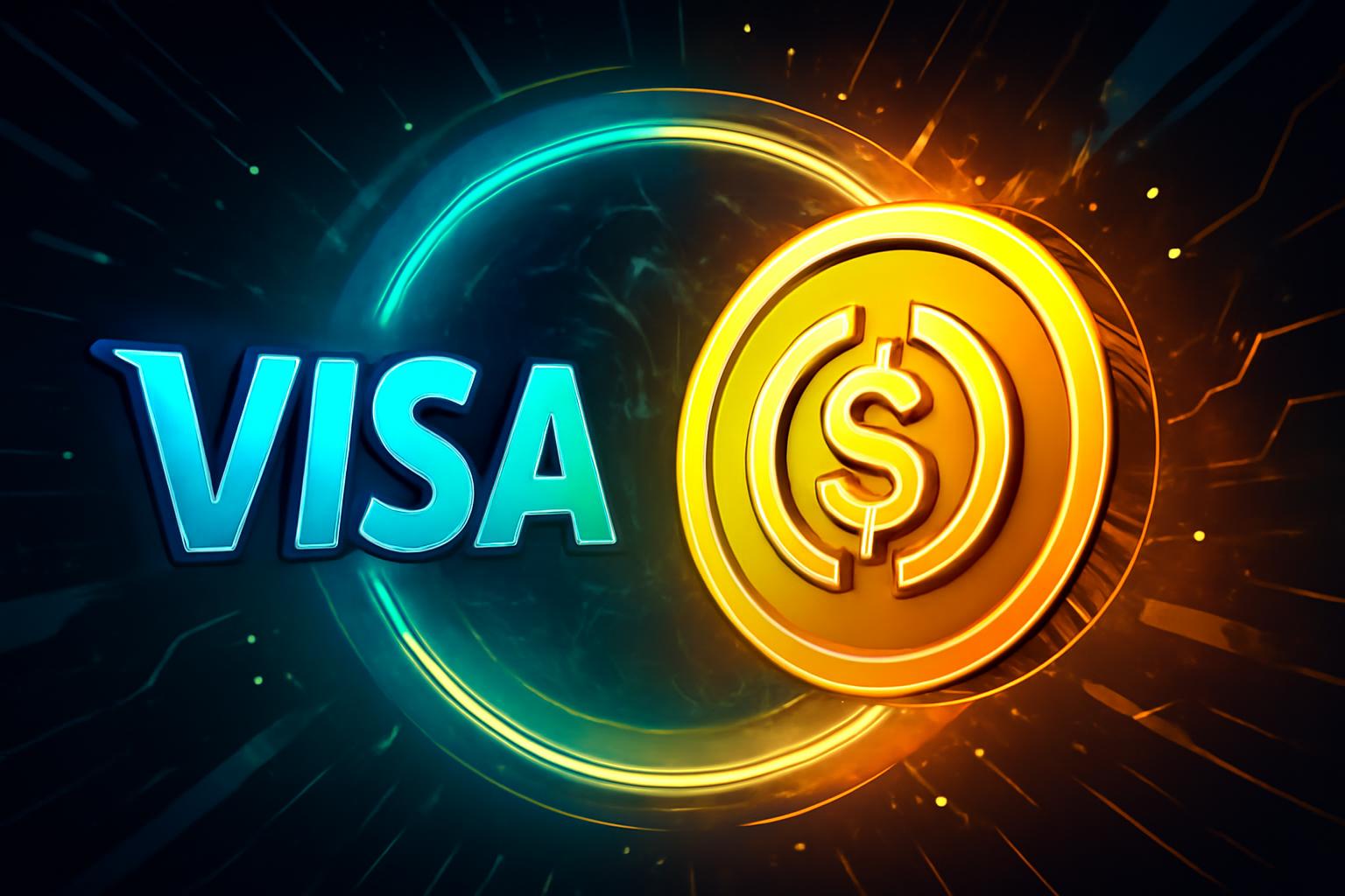 维萨使用 Circle 发行的 USDC 稳定币进行结算