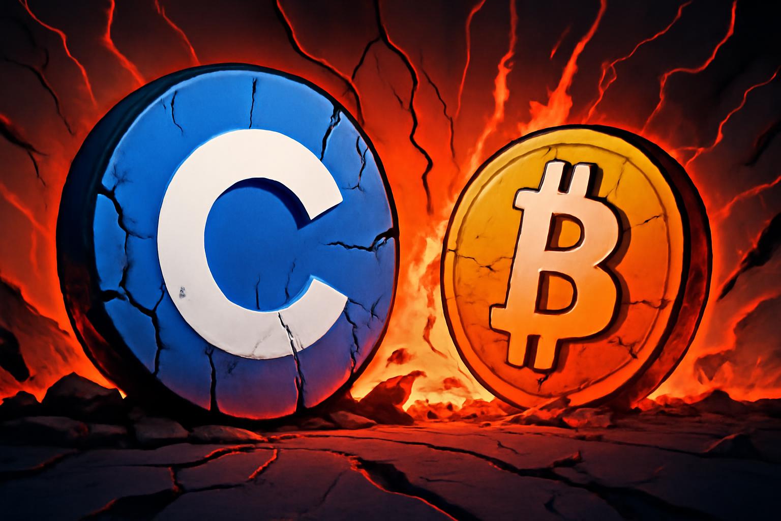 Coinbase股价下跌，加密市场低迷加深，比特币下跌对COIN施压