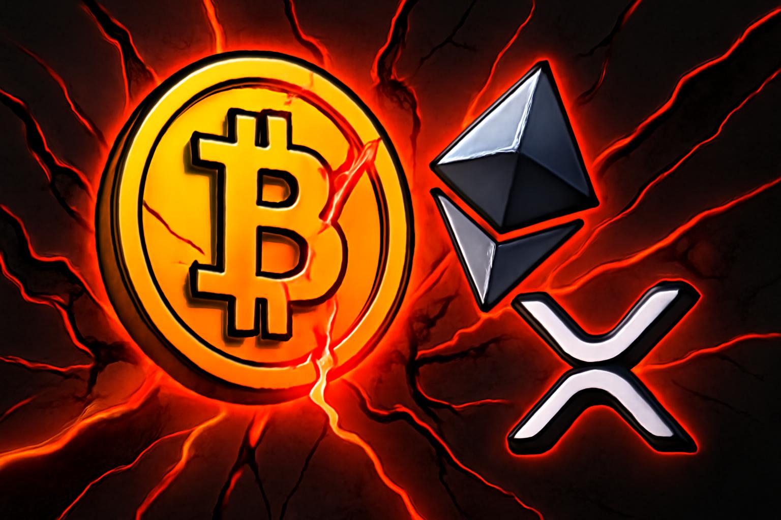 监管不确定性下,加密市场随比特币、以太坊和 XRP 下滑