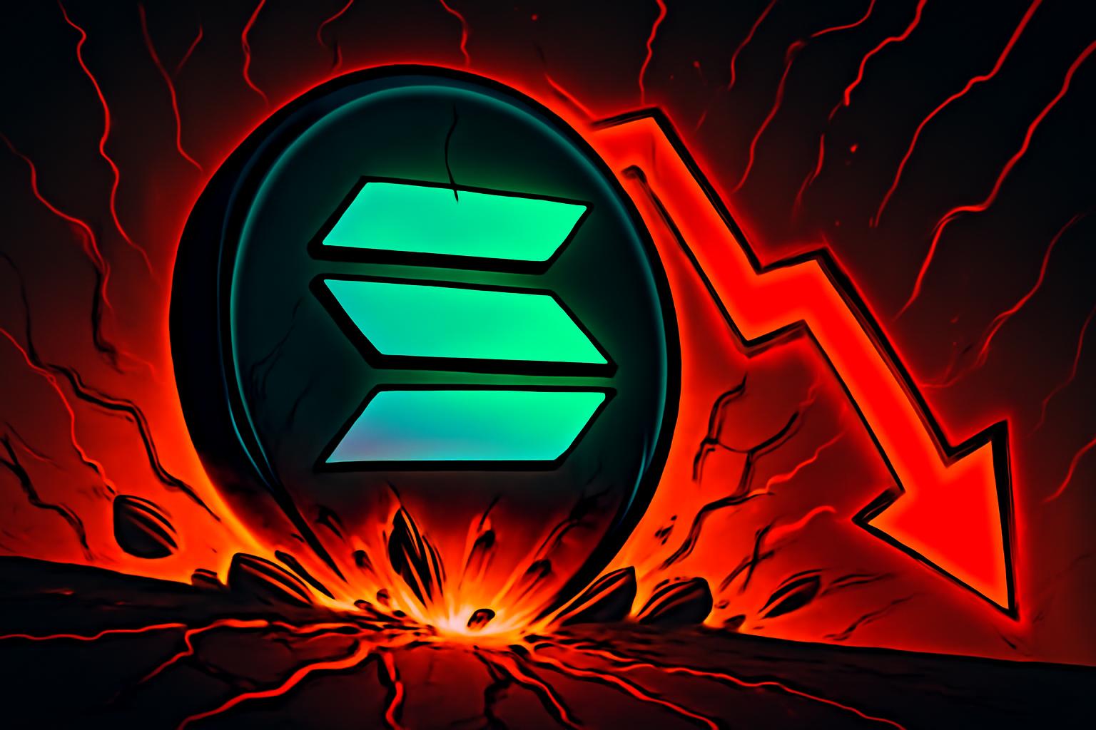 索拉纳从峰值腰斩，梗币跌势测试100美元水平