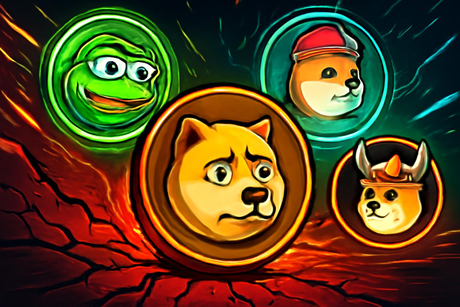 DOGE 在接近 $0.15 时下滑，梗币集体上涨：LILPEPE、ZEREBRO、WIF、FLOKI 成为关注焦点