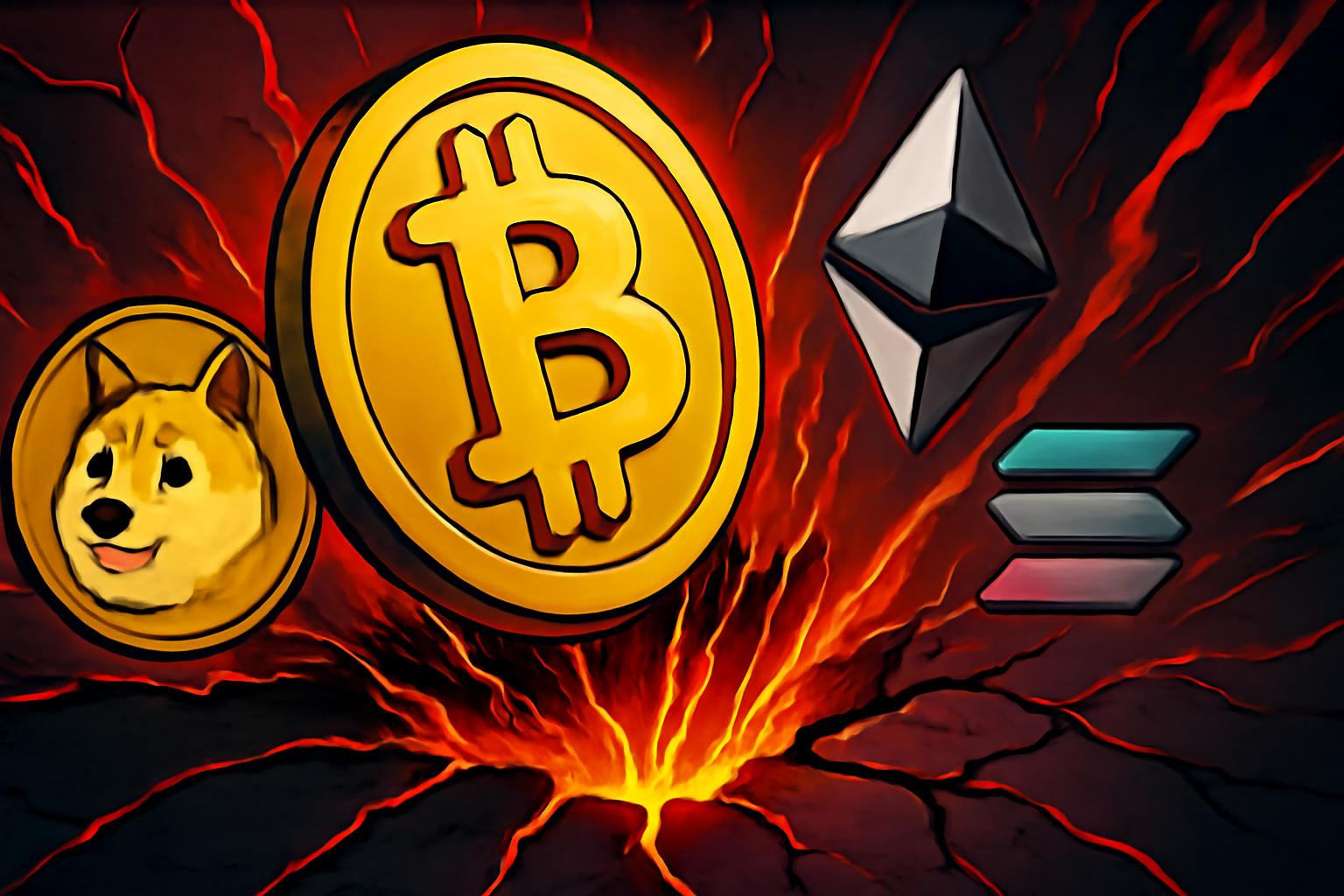 山寨币下滑，比特币跌破 $85K，以太坊与 SOL 下跌