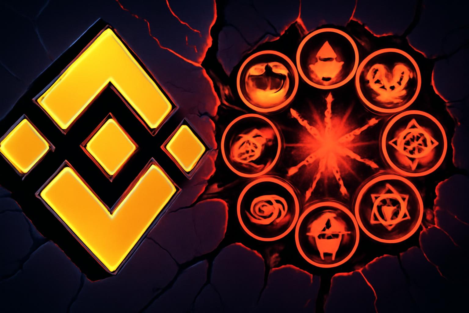 币安在 Alpha 平台因安全与合规下架九种山寨币