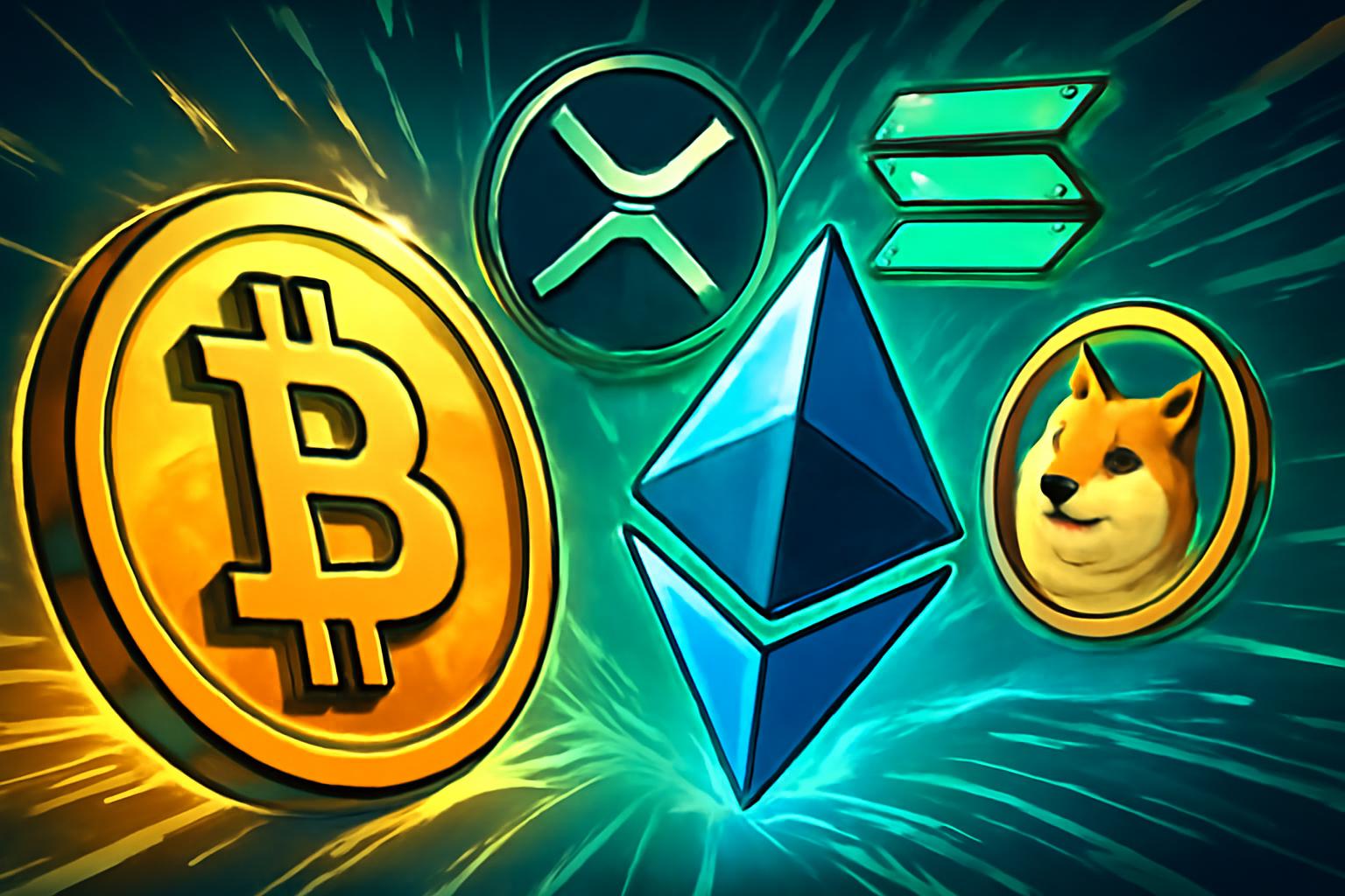 比特币领涨，随着以太坊和主要山寨币上涨——加密市场更新