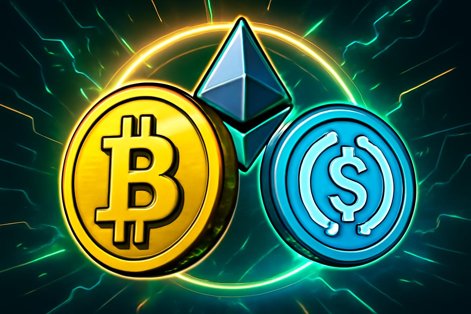 比特币、以太坊和 USDC：使用现货 ETF 的长期投资组合