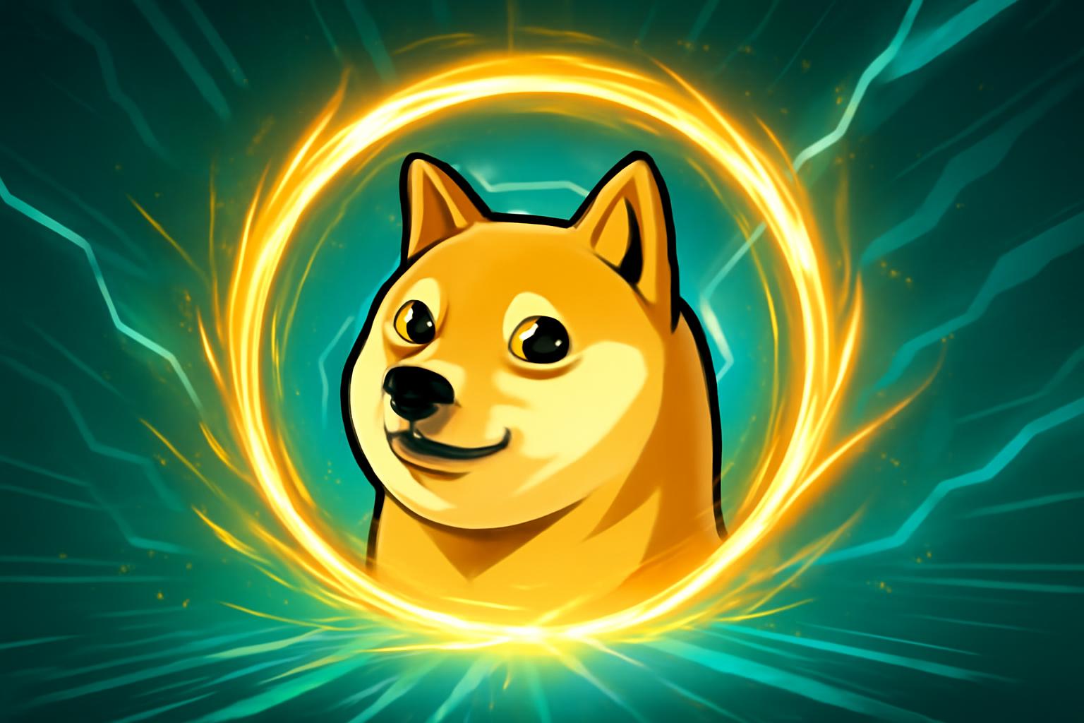 狗狗币在小时图上形成看涨杯柄形态，接近 $0.133