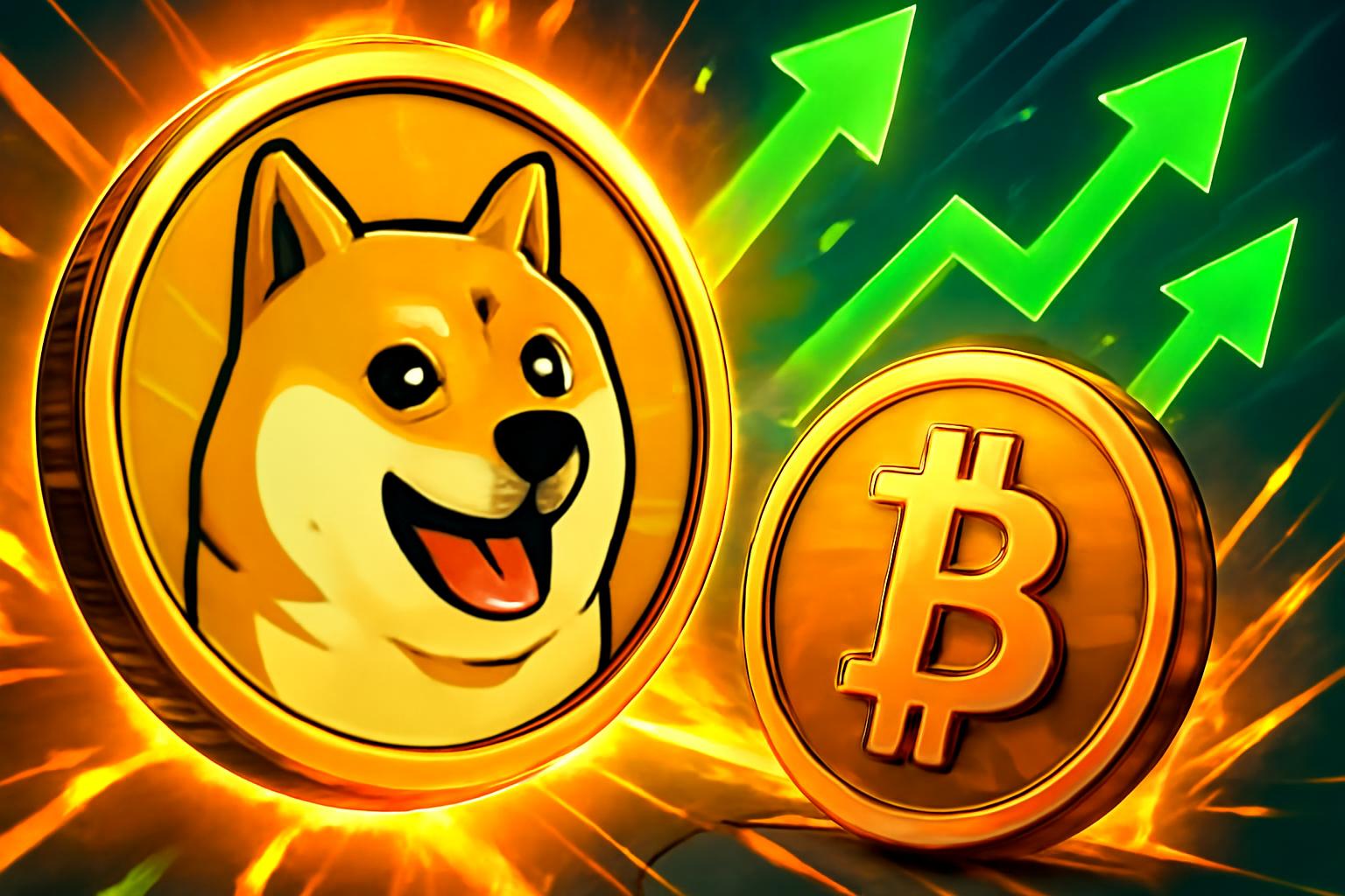 狗狗币上涨9.7%，加密货币市场反弹超过比特币涨幅