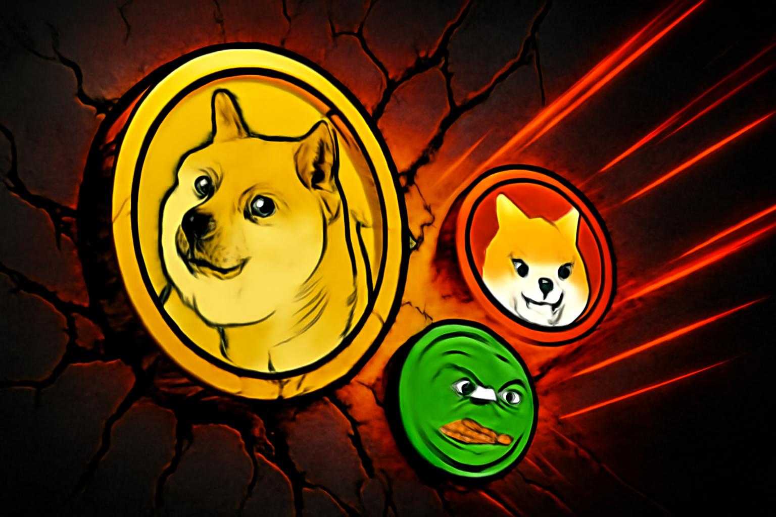 迷因币持续下跌，DOGE、SHIB、PEPE继续走低