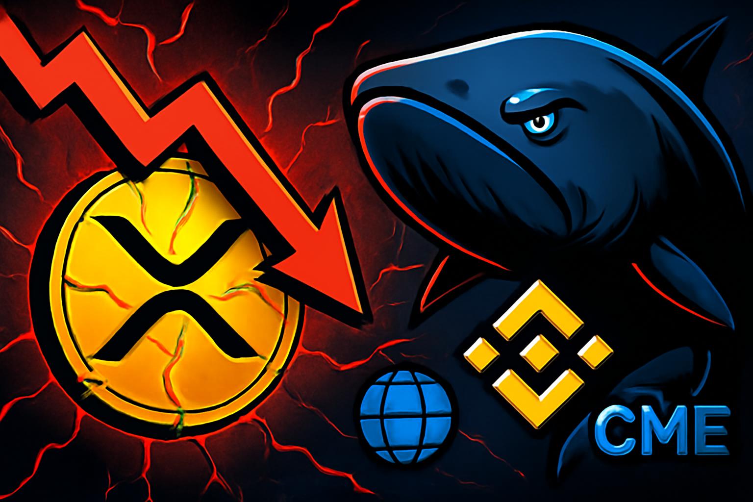 XRP在鲸鱼抛售1B币之际承压，期货与ETF流动信号呈现混合前景