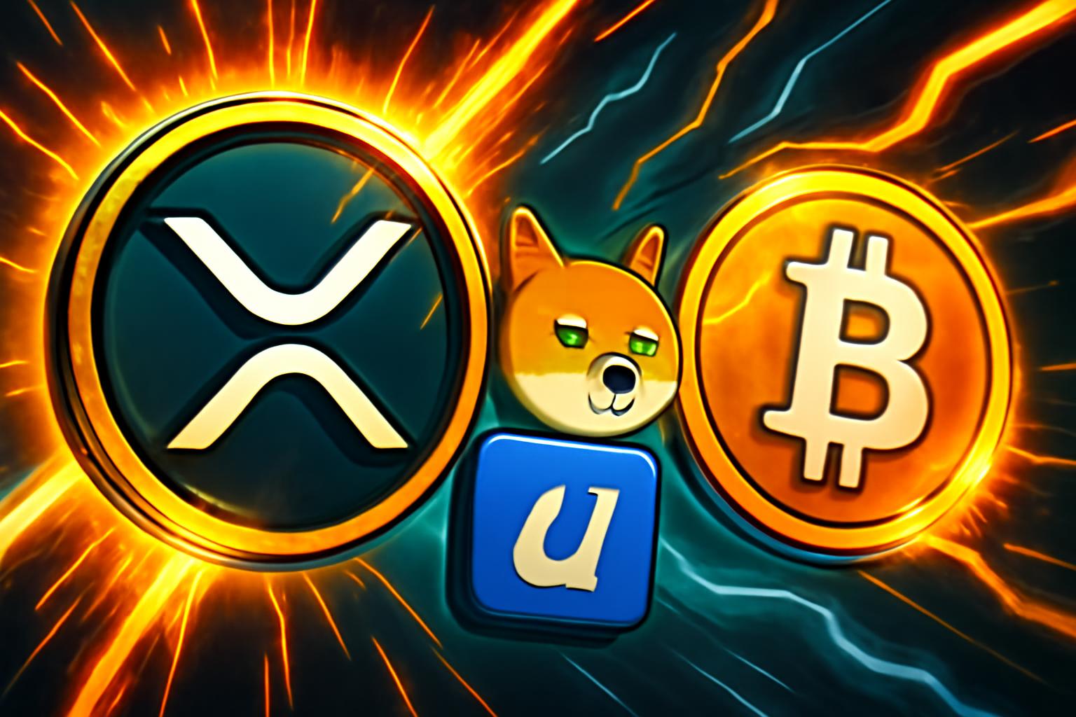 XRP 589梗目标，SHIB Upbit涌入，比特币布林带信号指示关键水平