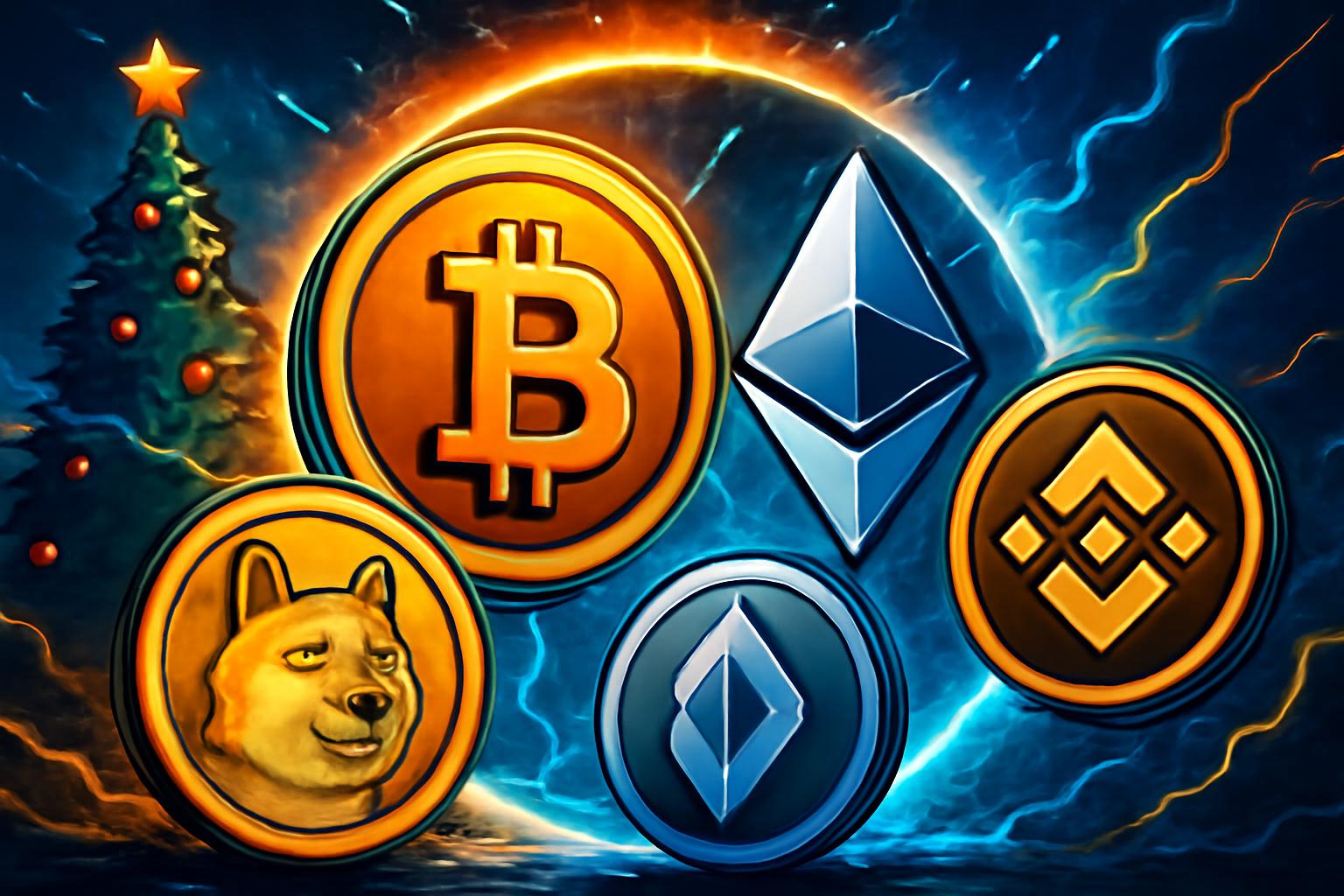 加密市场分析：圣诞节期间前十大加密货币横盘