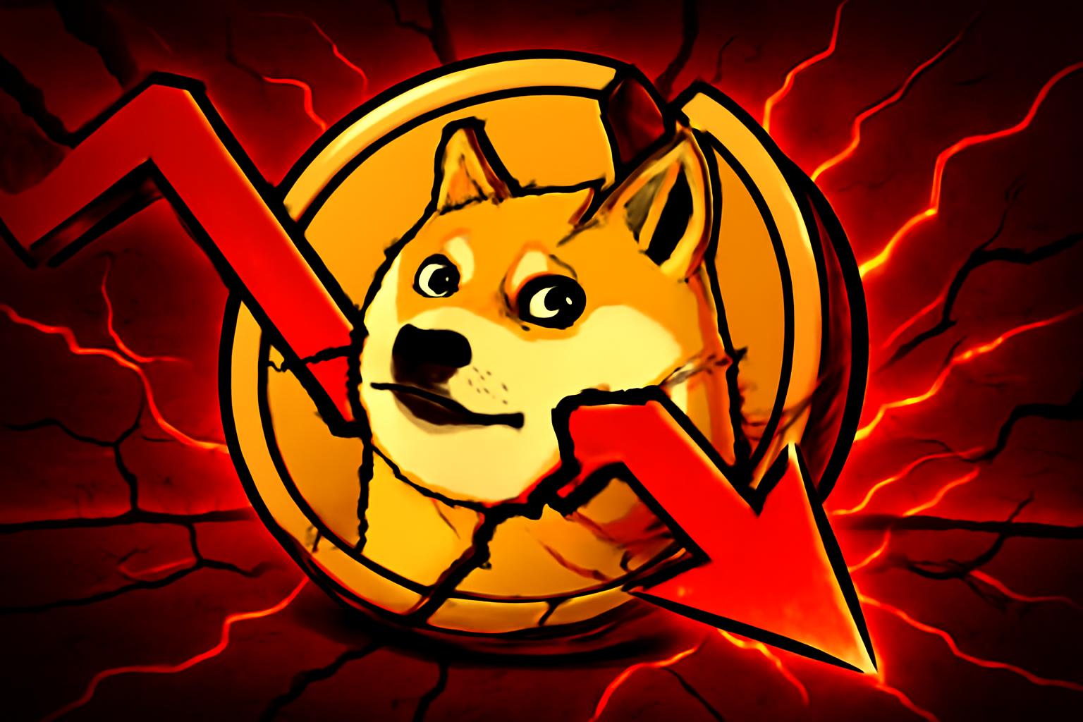 狗狗币承压:链上信号暗示看跌破位尚未完全确认