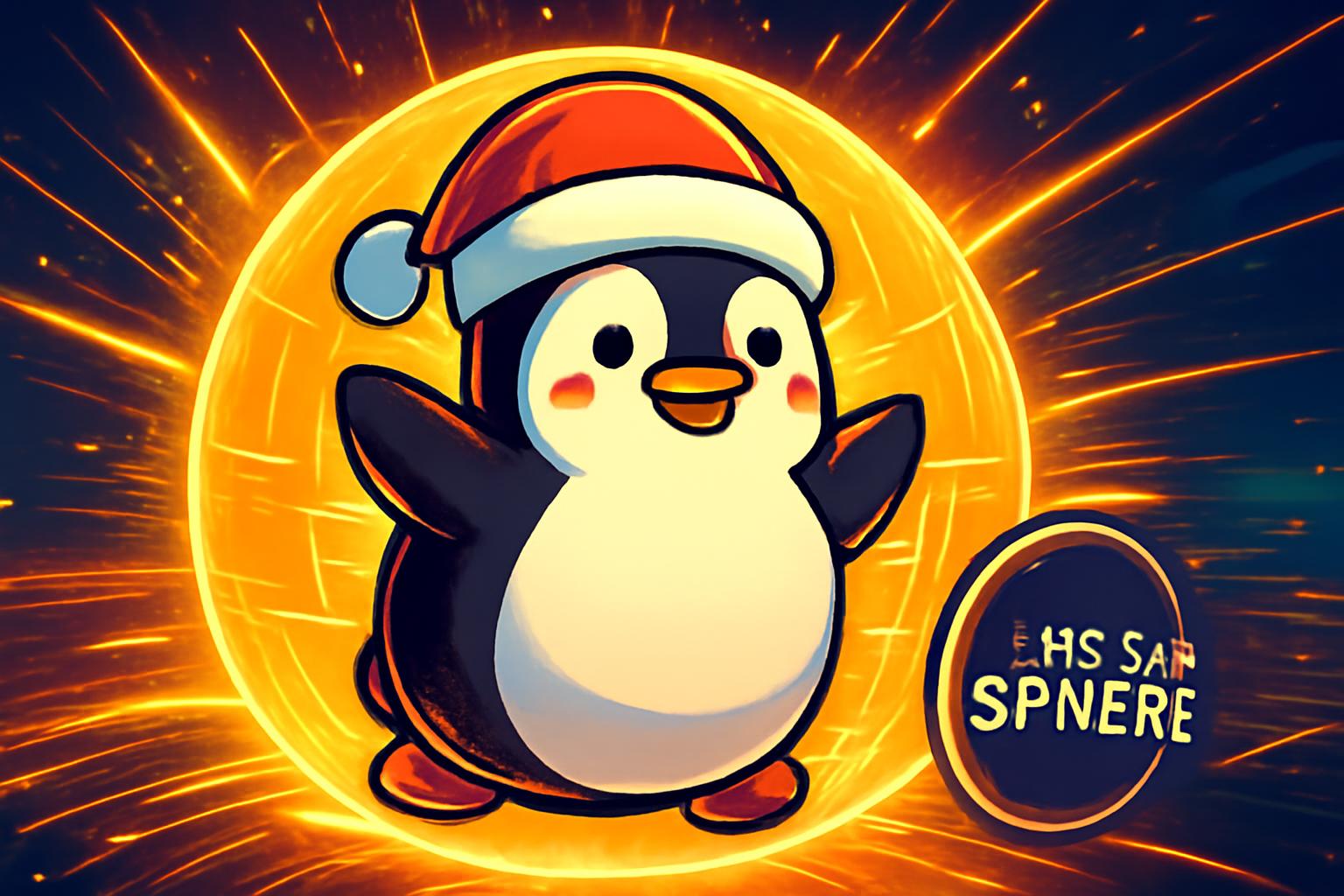 Pudgy Penguins 点亮拉斯维加斯球体，开展假日 Web3 活动