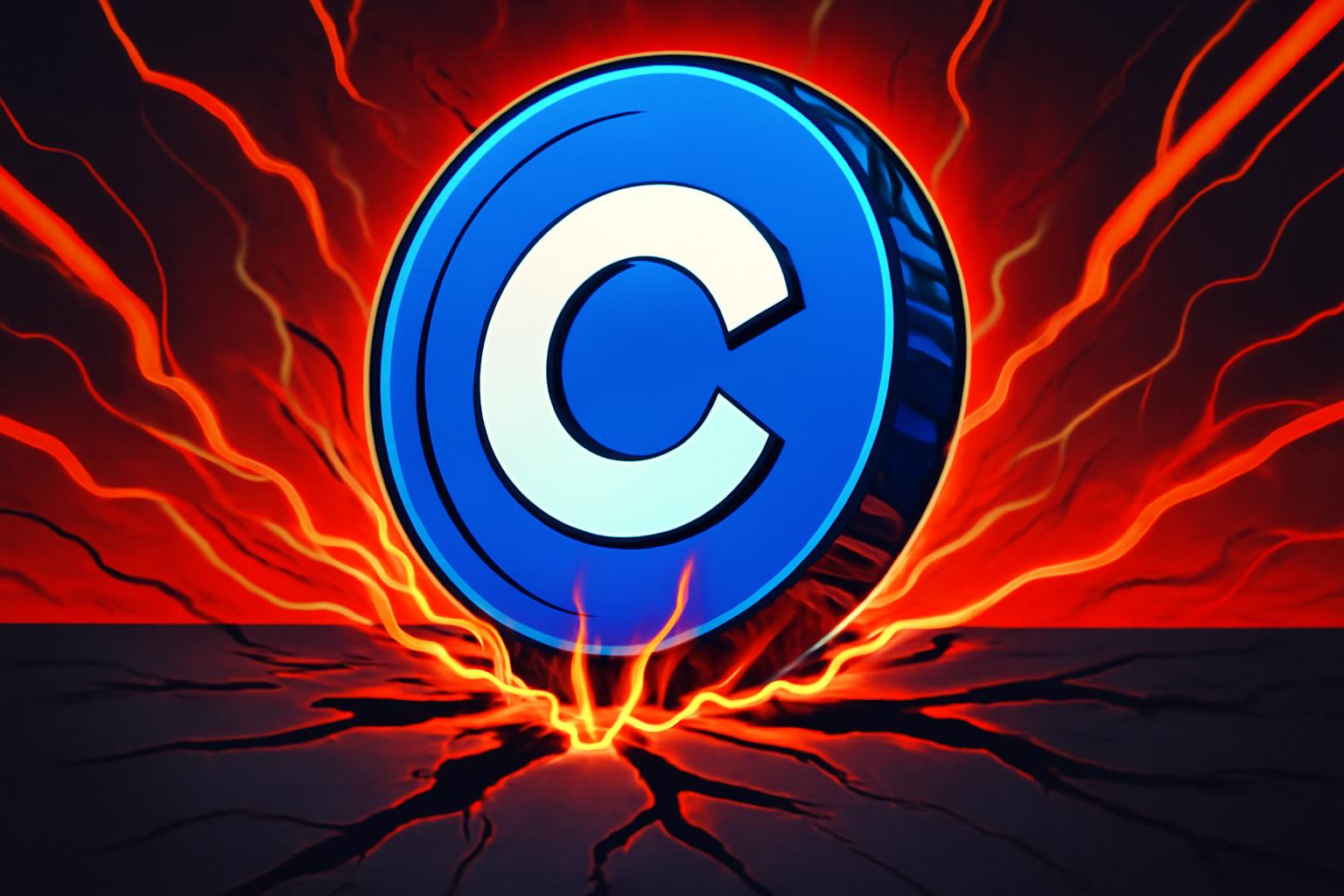 Coinbase 股价下跌，市场表现落后于大盘，投资者关注业绩