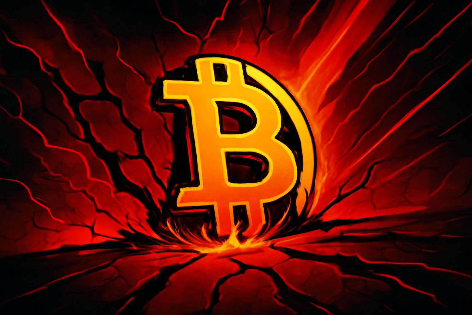 比特币逼近熊旗形态，空头趋势信号或将引发下破