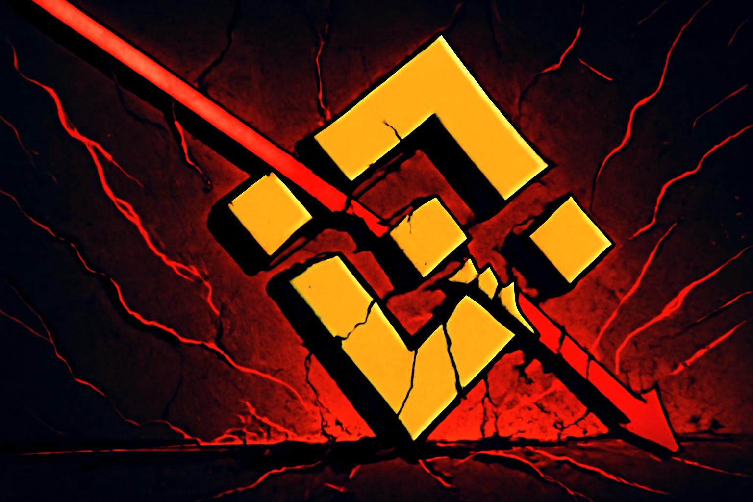 BNB价格发出看跌信号，形成下降三角形并出现死亡交叉