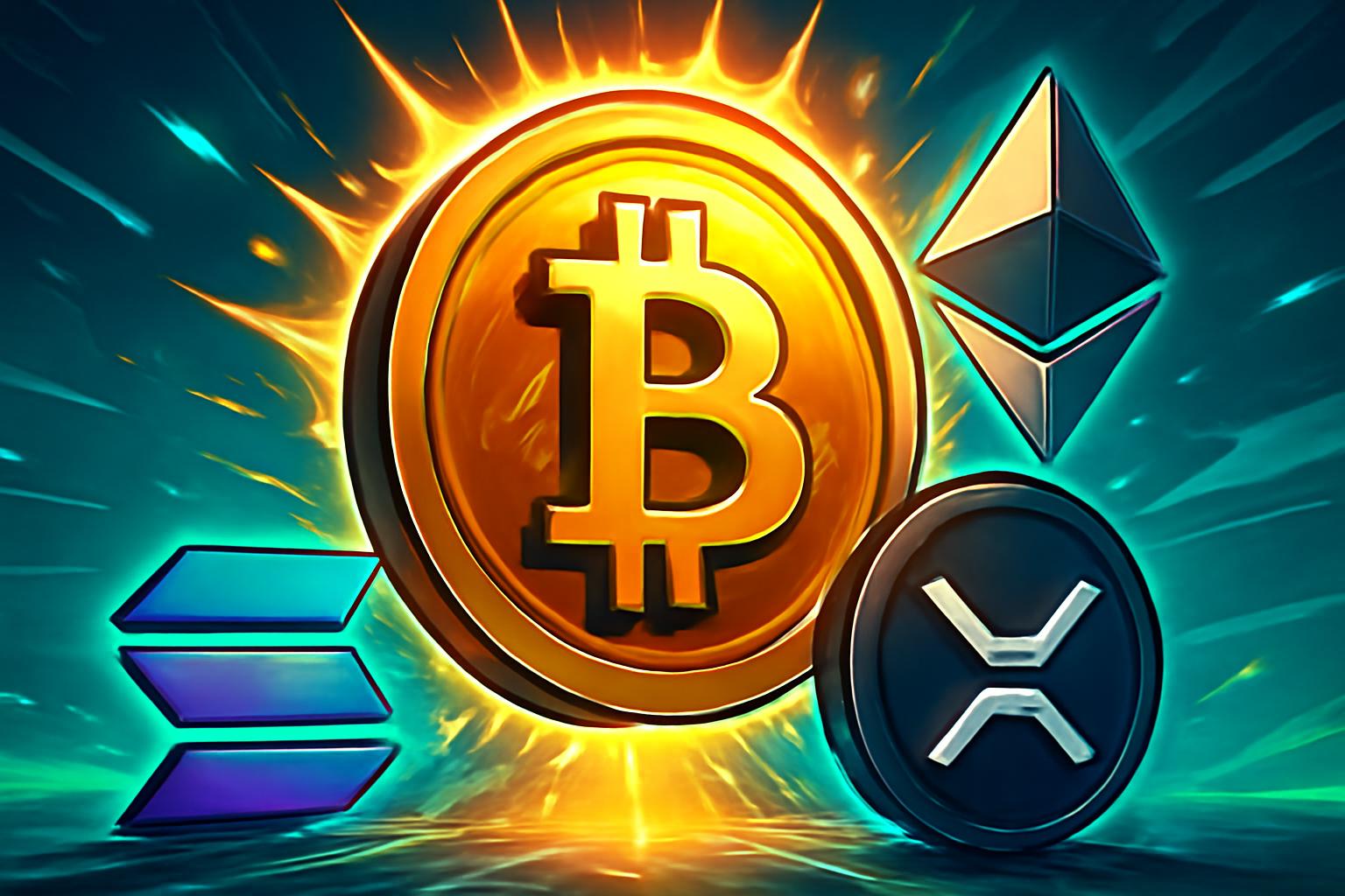 2025年加密ETF：比特币与以太坊繁荣，XRP与Solana崛起