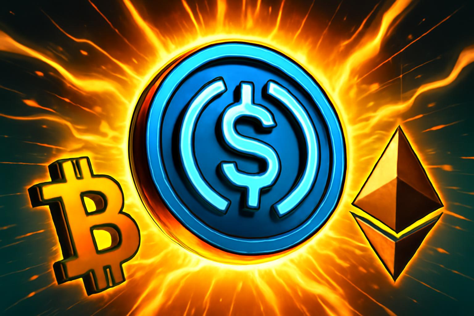 USDC 驱动 $164 百万美元流入 加密货币市场