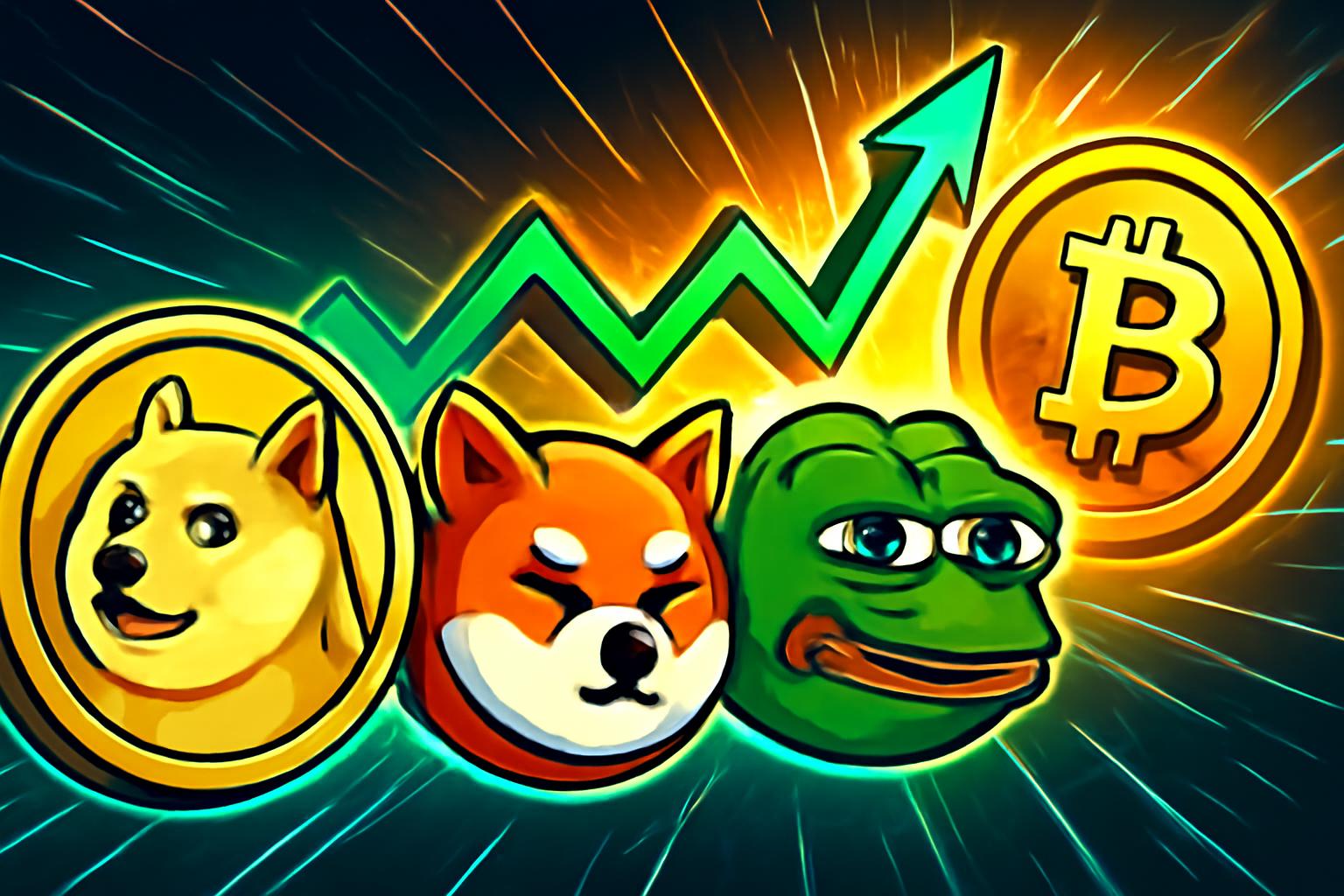 模因币价格预测:狗狗币、柴犬币、佩佩币在比特币反弹中回升