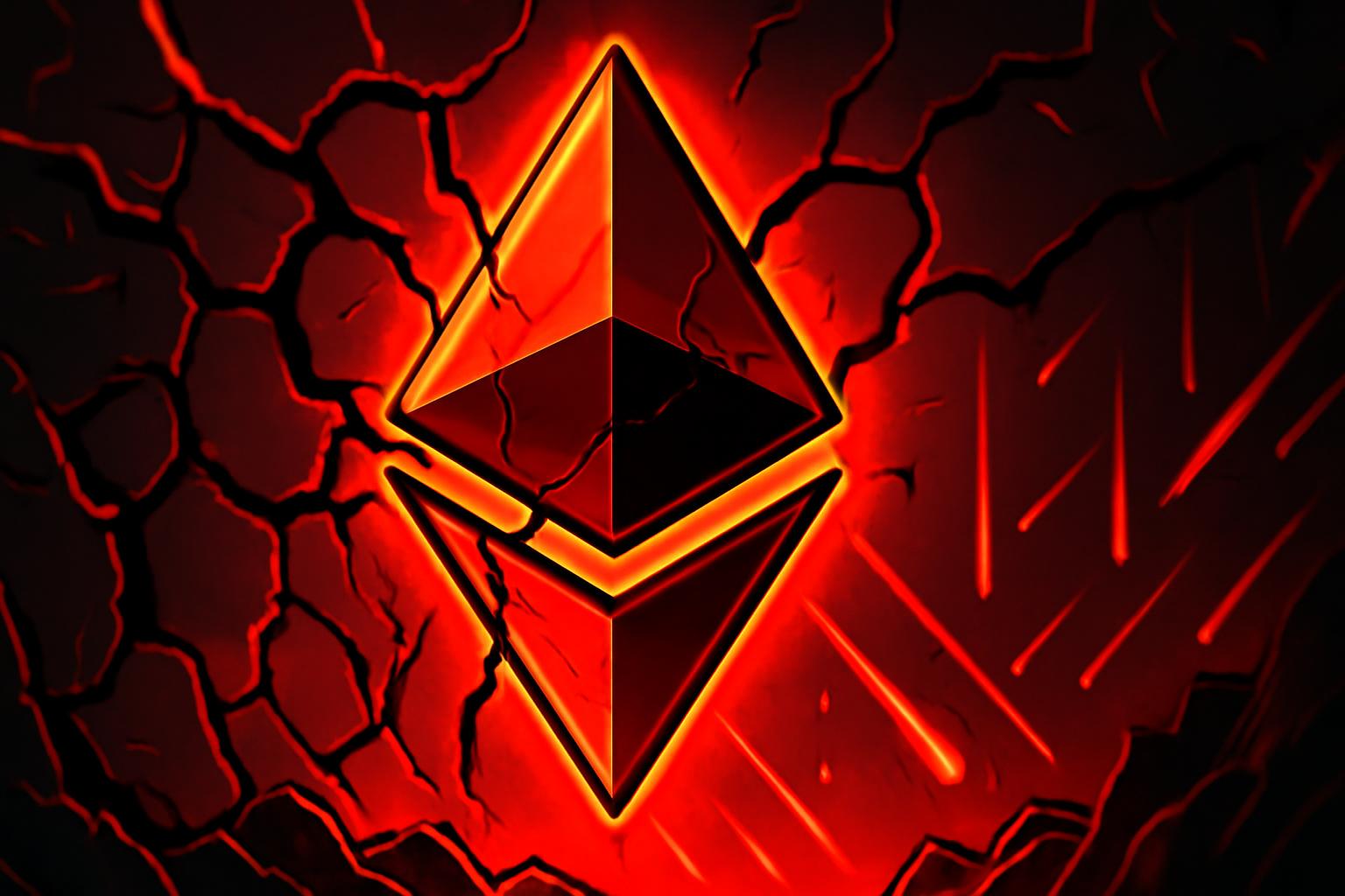 以太坊熊旗形突破，发出约28%的下行风险