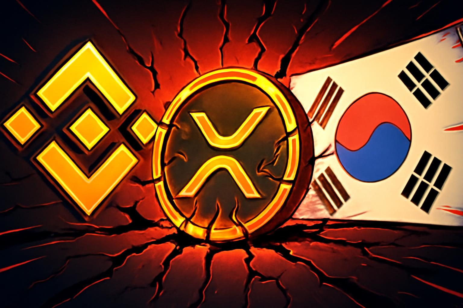 XRP 卖压加剧,币安与韩国交易所资金流入上升