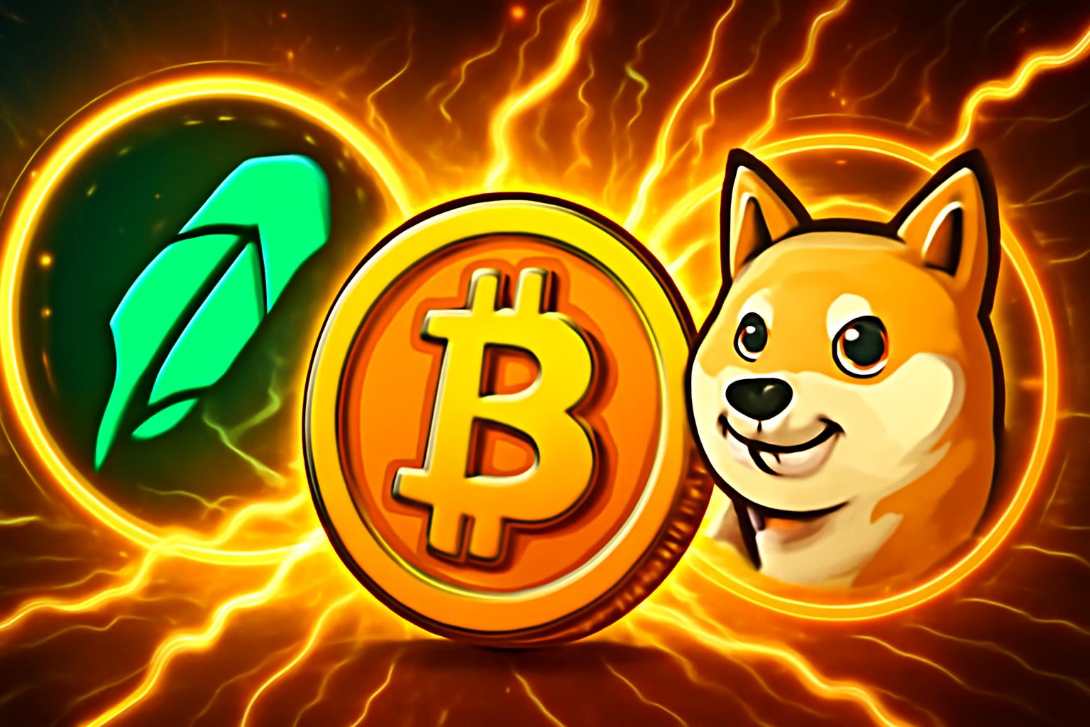Robinhood Hood Holidays: 免费 BTC、DOGE，以及更多在 6-Day 加密赠品中
