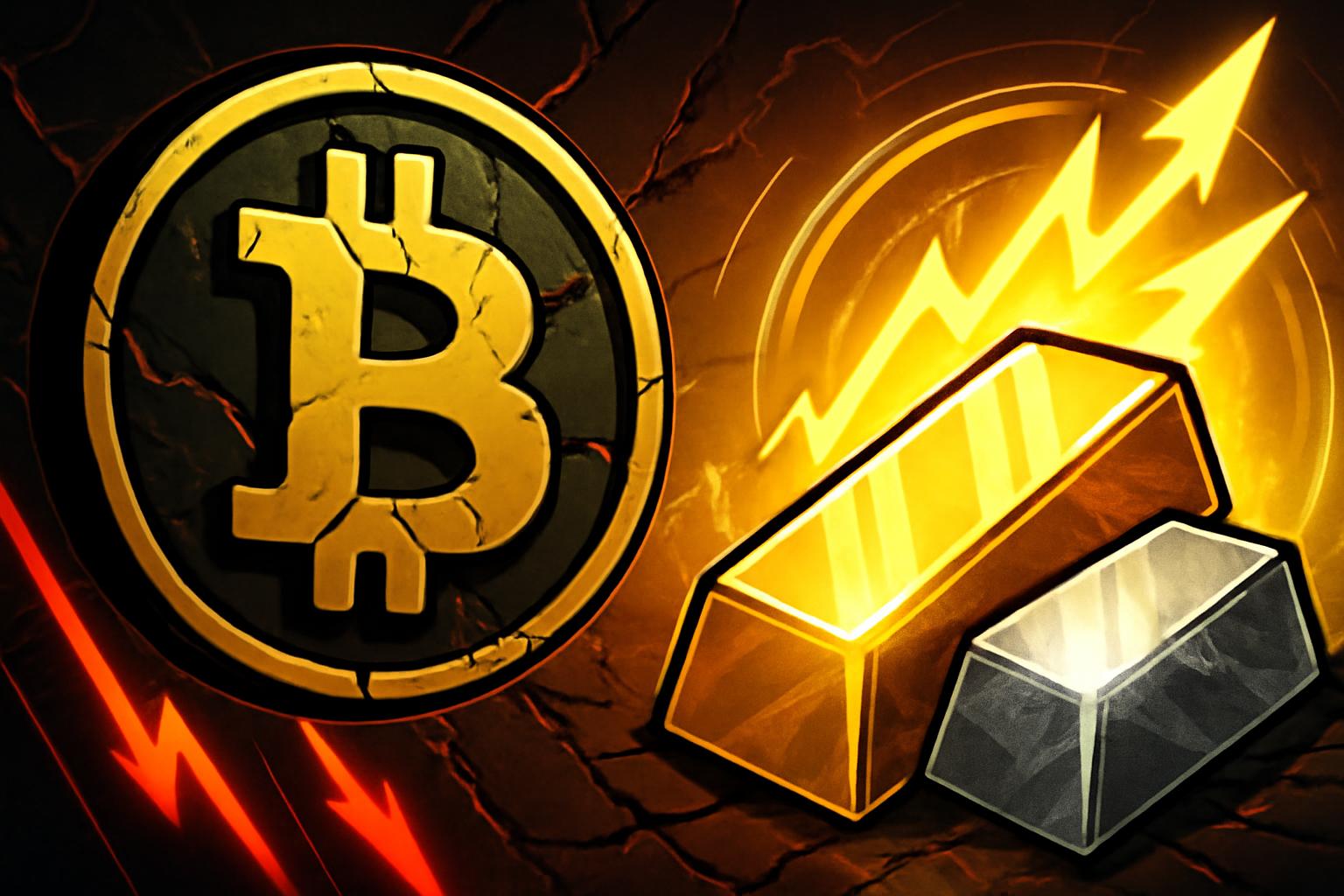 比特币在牛市来临前的短暂平静期,黄金和白银上涨