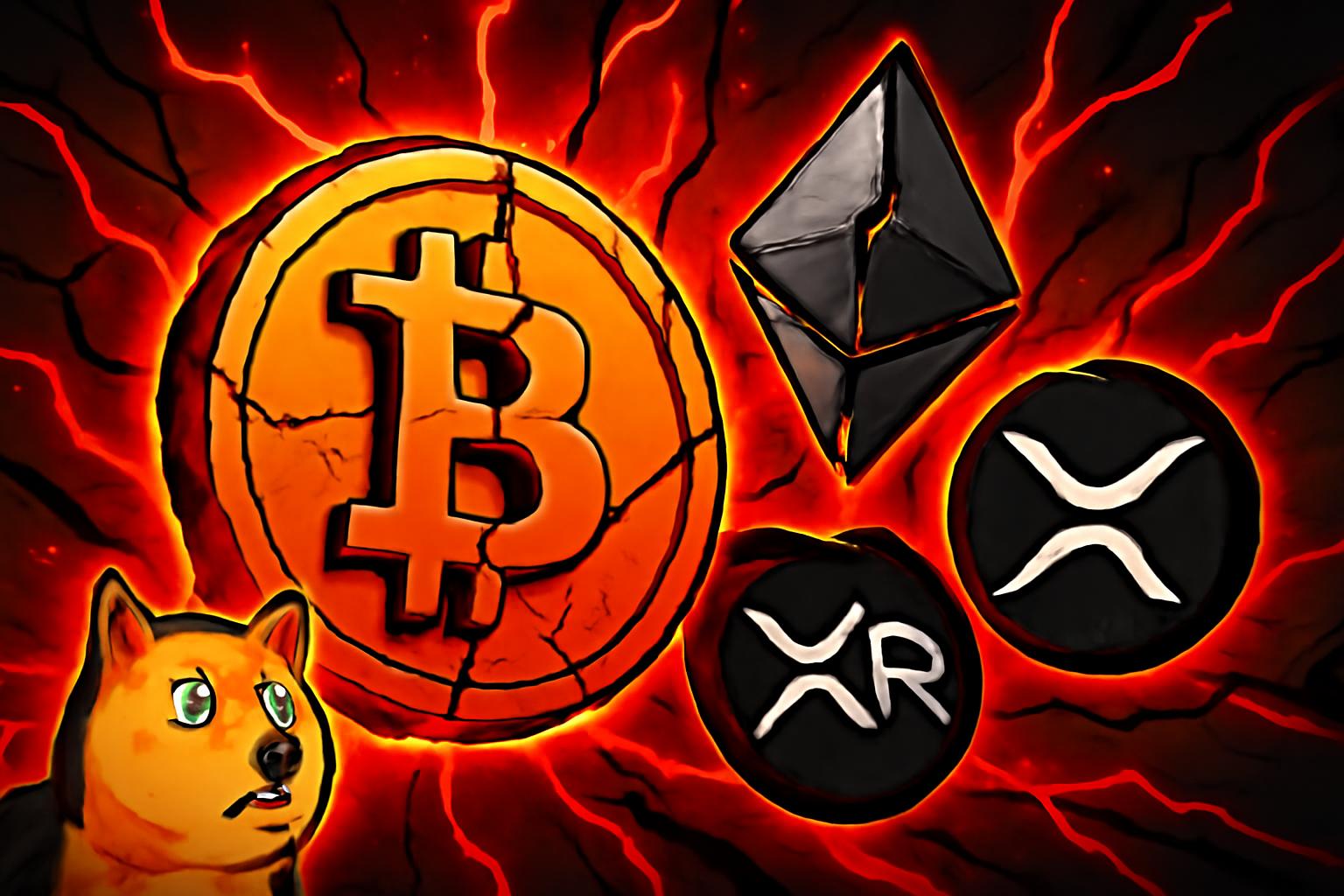 比特币与以太坊领跌，加密市场下滑