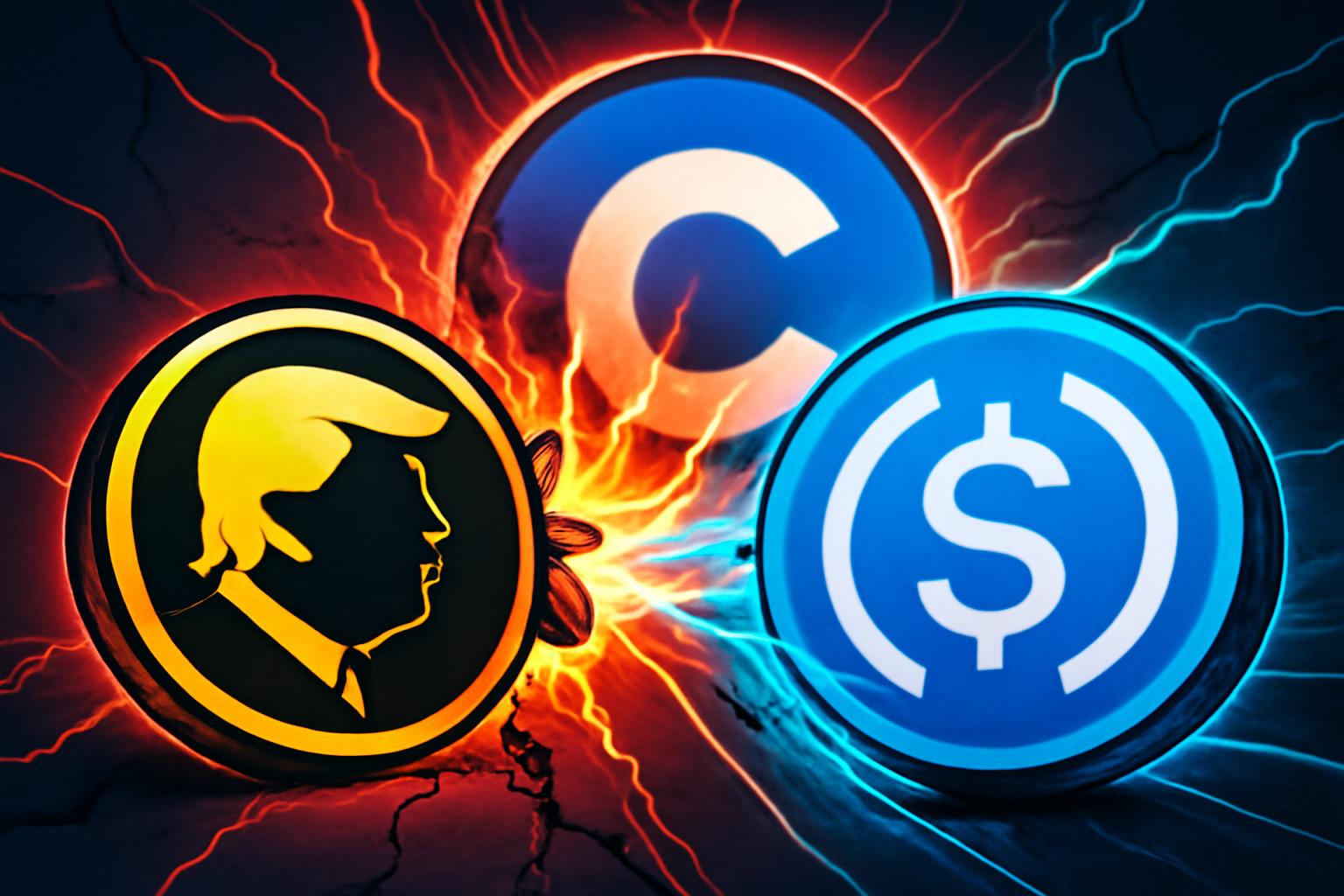 TRUMP梗代币流动性在 Coinbase 转为 USDC：一次协同退出