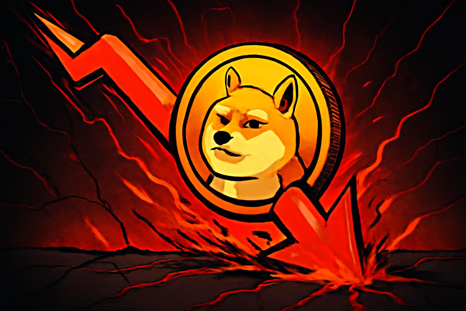 狗狗币价格接近 0.15 美元，杠杆激增且下跌趋势警戒仍在持续