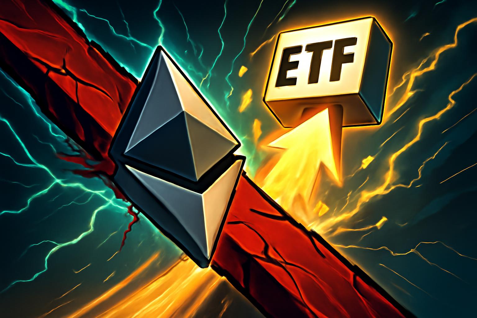 以太坊在 ETF 资金流入与流出呈现分化的情况下逼近 4,800 美元阻力位