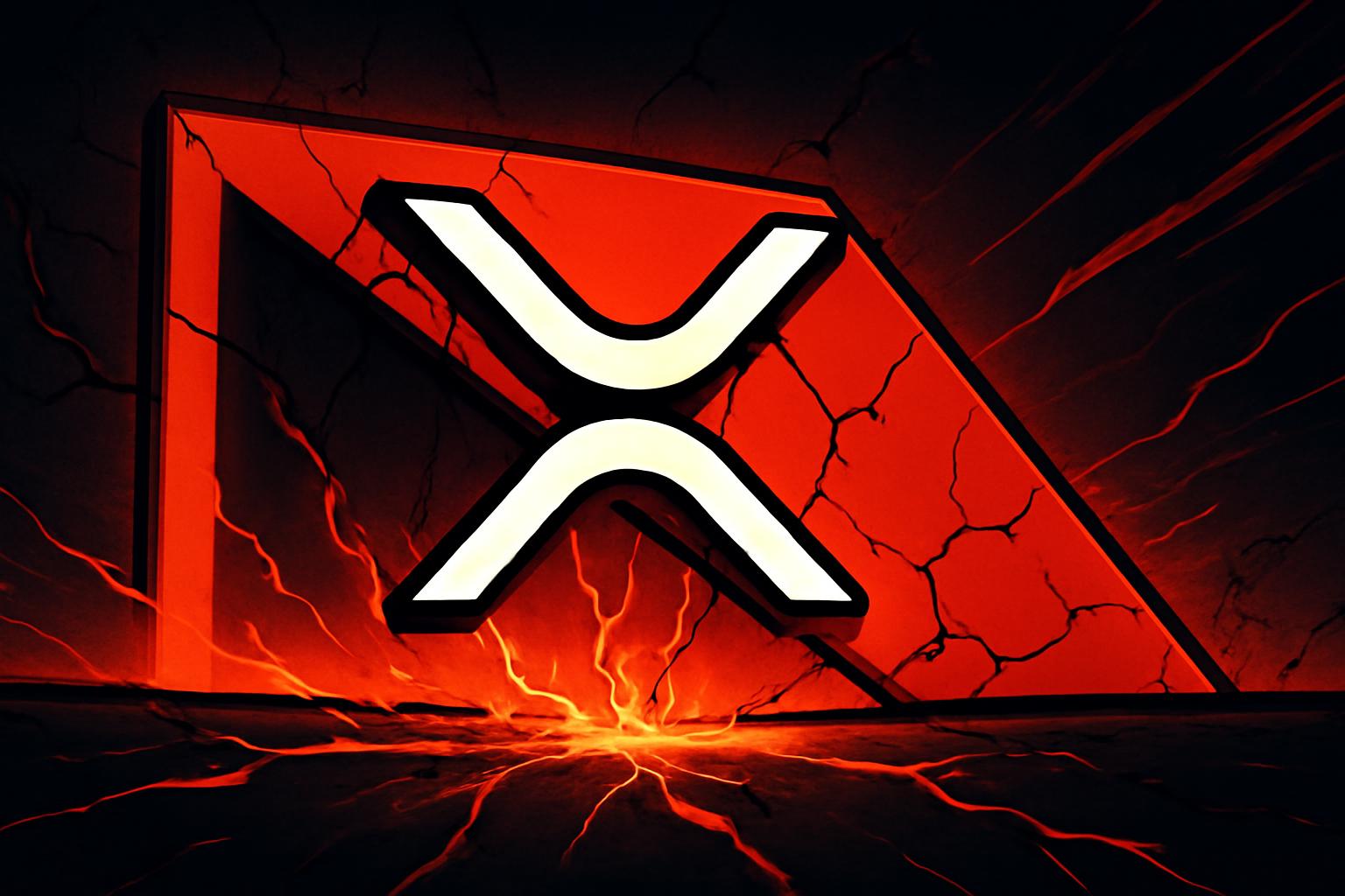 XRP 在下降三角形中的关键支撑附近