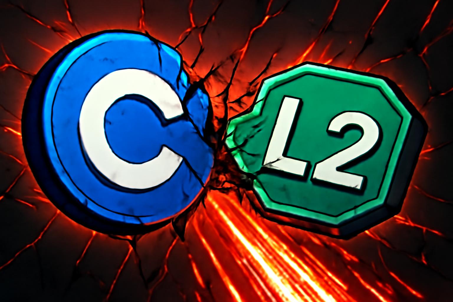 Coinbase 股票在熊市压力下，Base L2 活动下滑